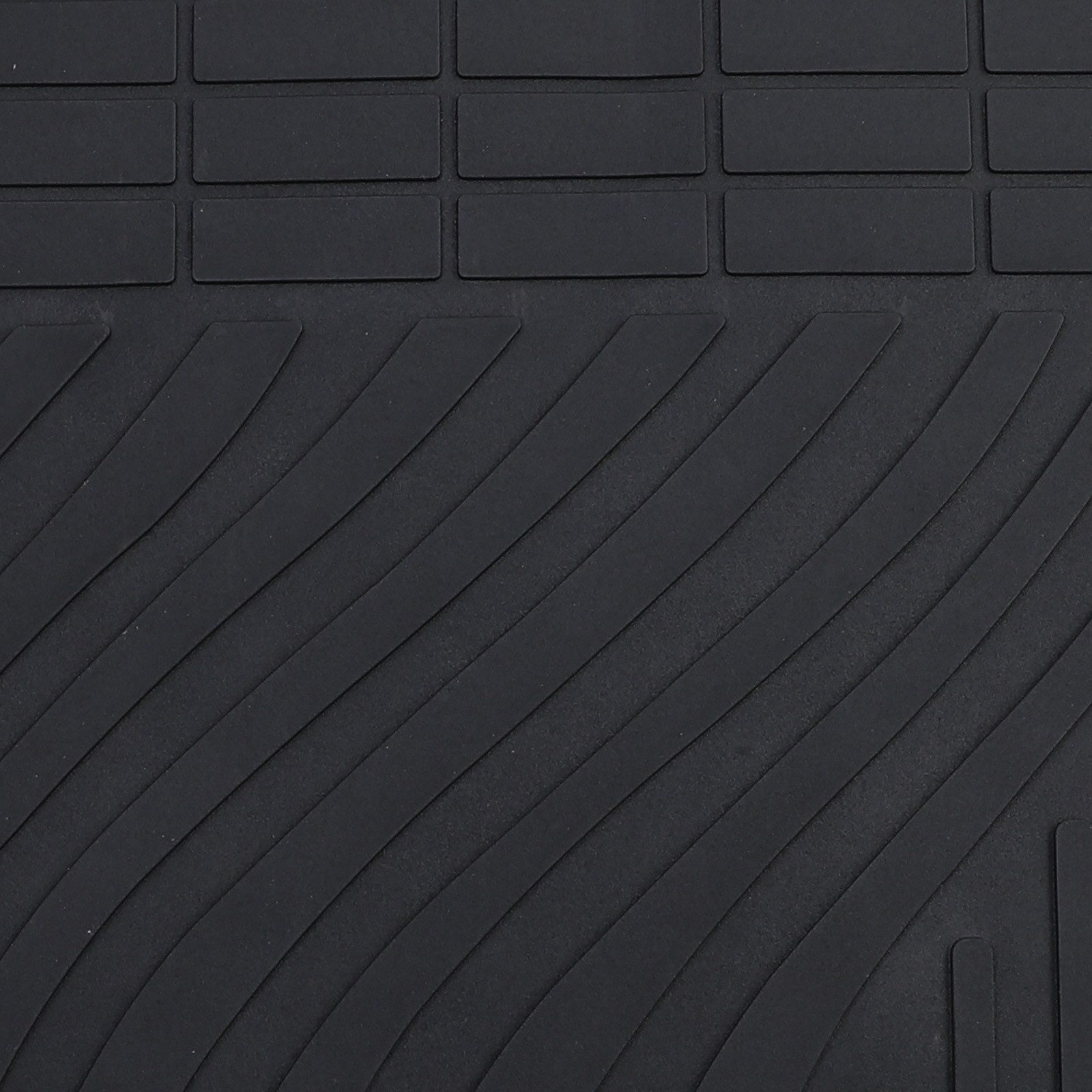 Tenzo-R Passform-Fußmatten Auto Gummi Fußmatten Schwarz Premium Set für Jeep Grand Cherokee WK2 1