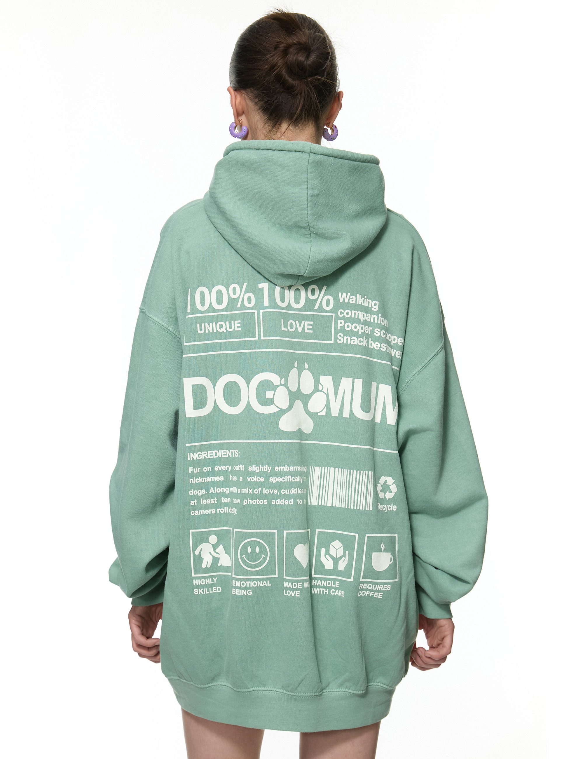 Worldclassca Hoodie Worldclassca Oversized DOG MUM günstig online kaufen