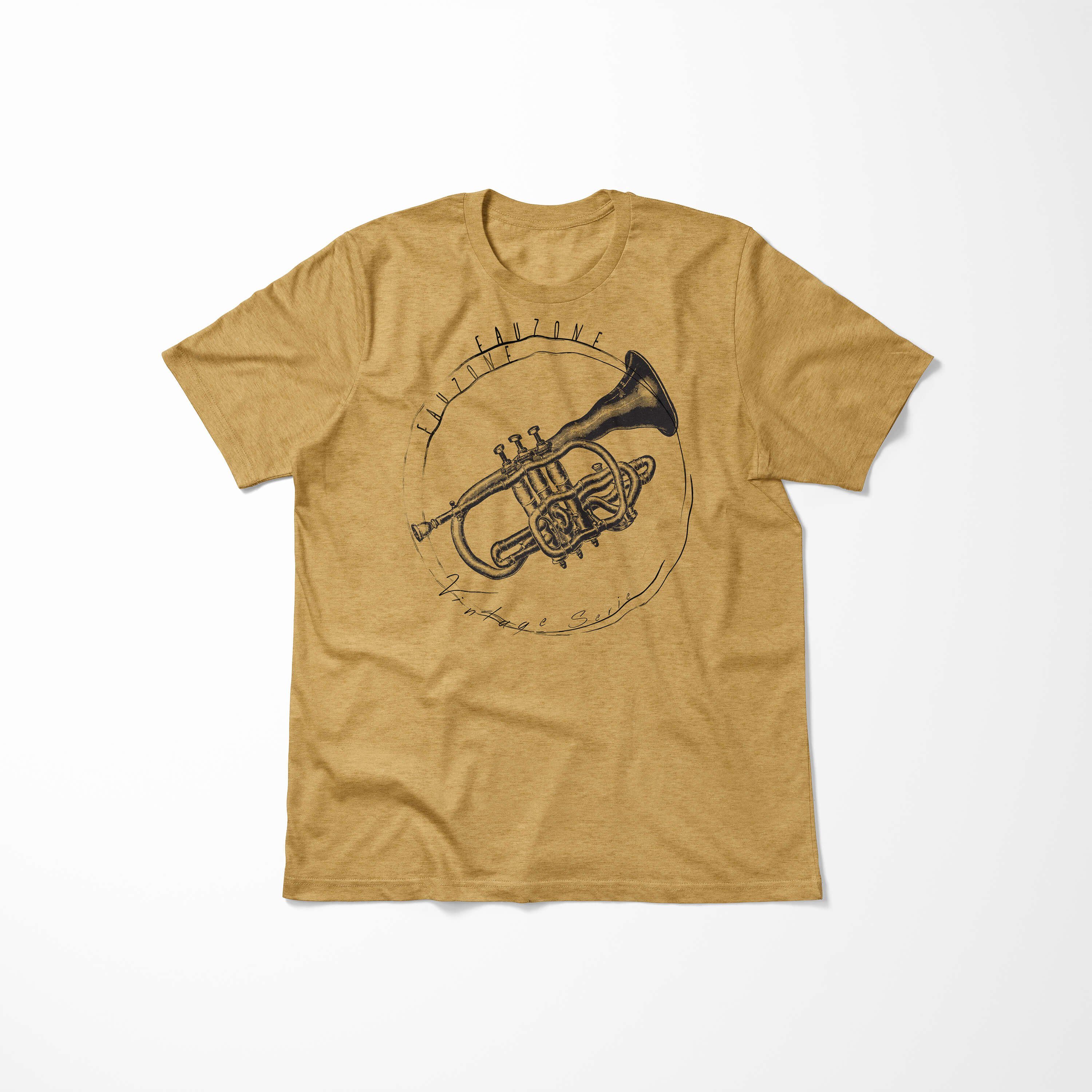 Antique Art Vintage Sinus T-Shirt Gold Herren Trompete T-Shirt