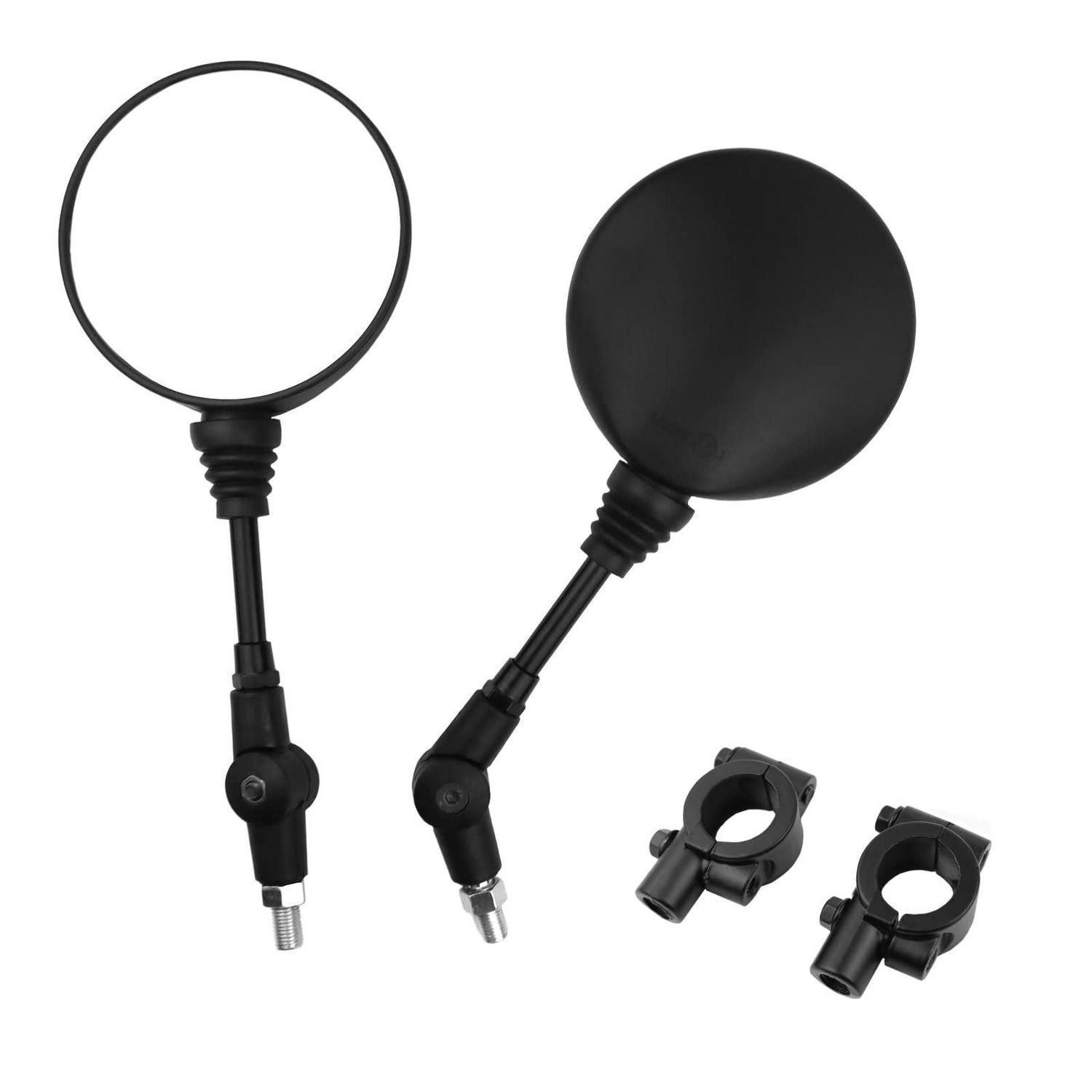 LuxusKollektion Motorradspiegel Rückspiegel universal faltbar 360 Grad verstellbar Aluminium Motorrad