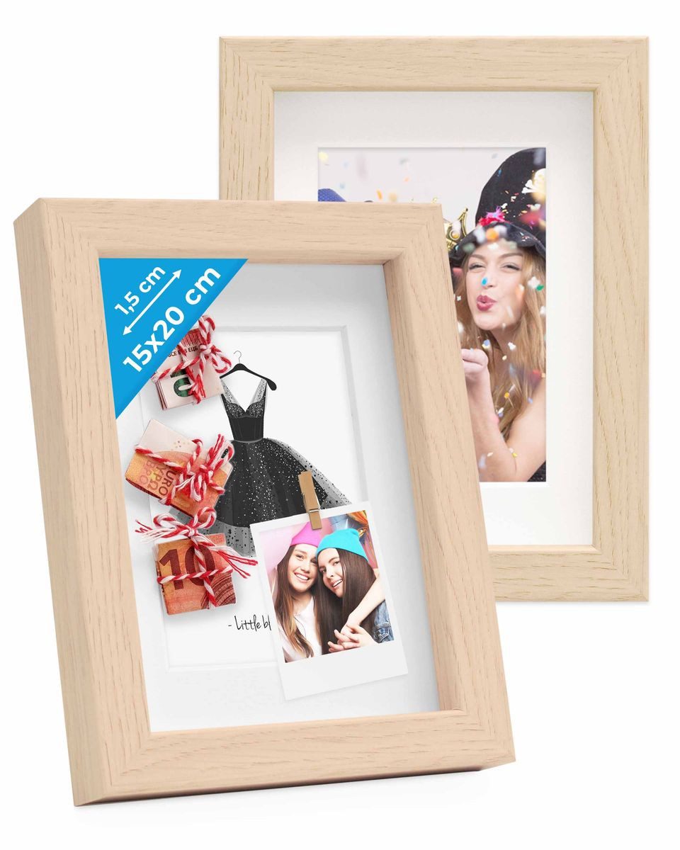 PHOTOLINI Bilderrahmen 2er Set 3D-Rahmen mit günstig online kaufen