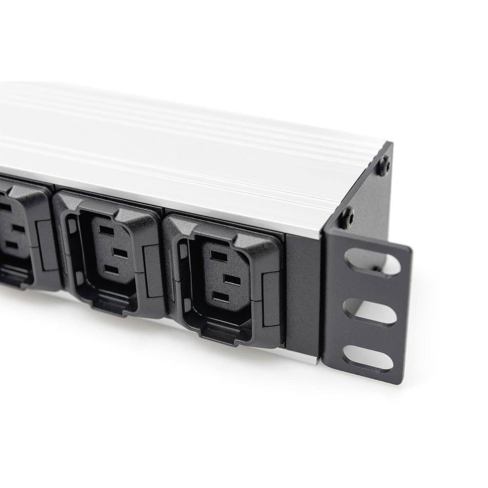 Digitus Netzwerkschrank 1HE Aluminium PDU, Rack Mount, 8 x C13, 2 x C19 16A, 230VAC DN-95427