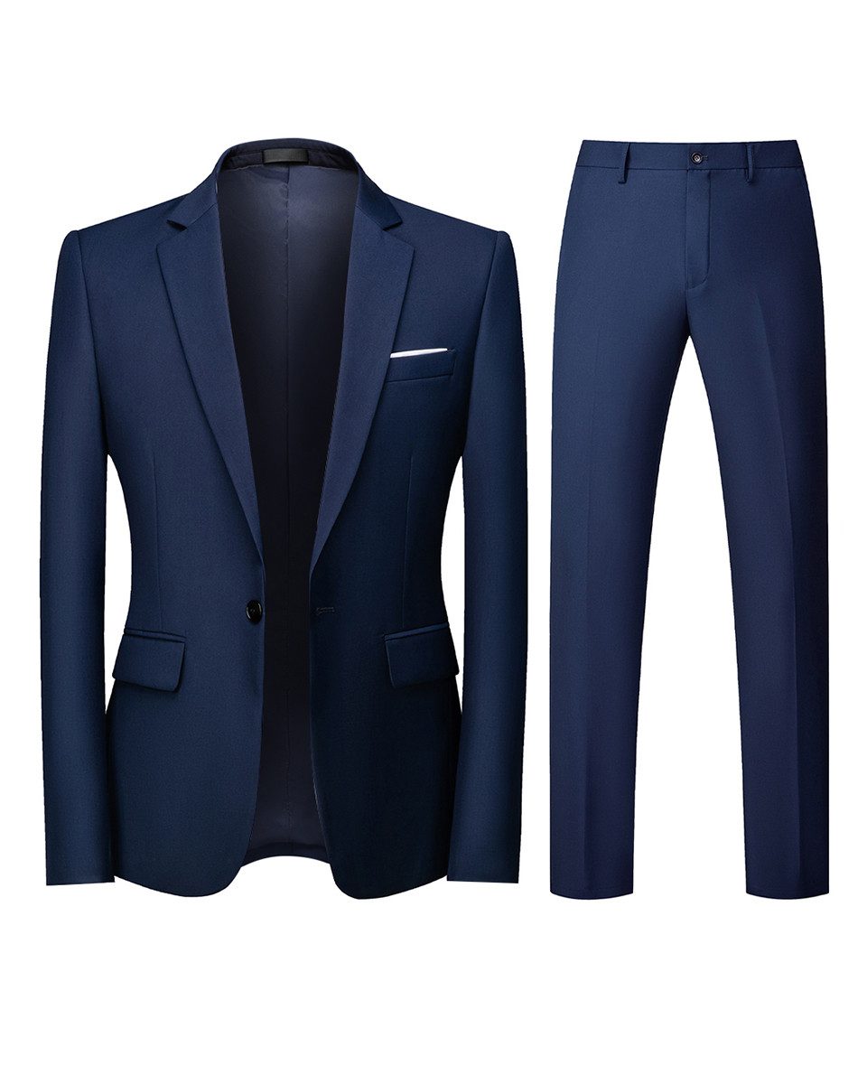 Mädchen Anzug Set 2-teilig - Slim Fit Hochzeitsanzug Jacke & Hose