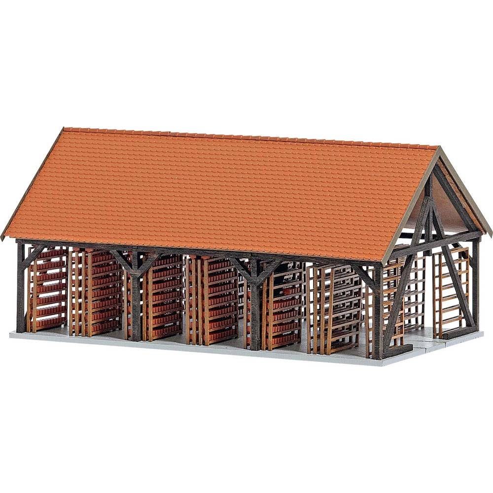 Modelleisenbahn-Gebäude H0 Trockenschuppen der Ziegelei Erbs