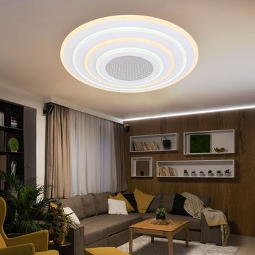 Globo LED Deckenleuchte, Leuchtmittel inklusive, Kaltweiß, Warmweiß, Neutralweiß, Tageslichtweiß, Smart Home Deckenleuchte LED CCT Wohnzimmer Smart Deckenlampe App-