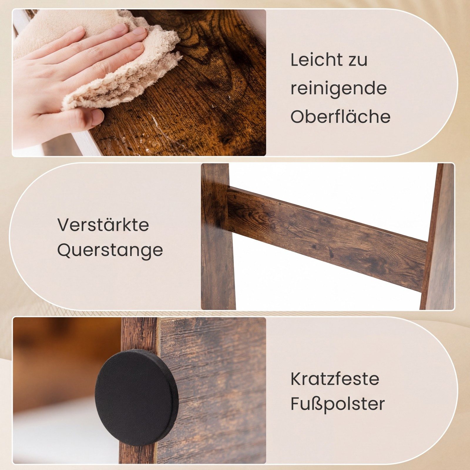 COSTWAY Badregal Toilettenschrank, Toilettenregal schmalfür über der toilette – Bild 3 von 5