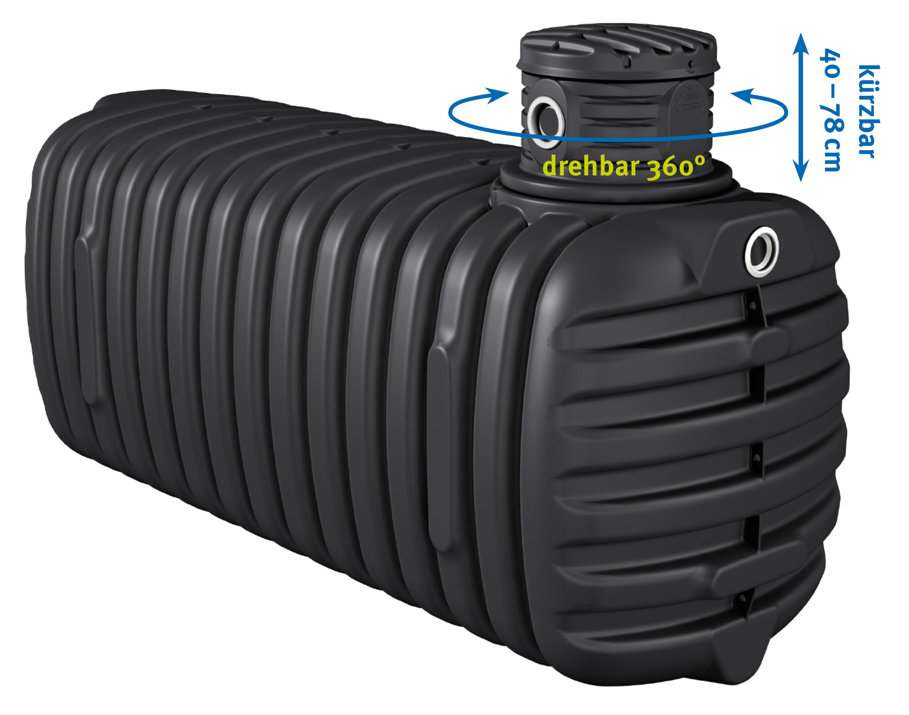 4rain Wasserreservoir PROMO Erdtank 4100 Liter inkl. Schachtverlängerung, 4100 l