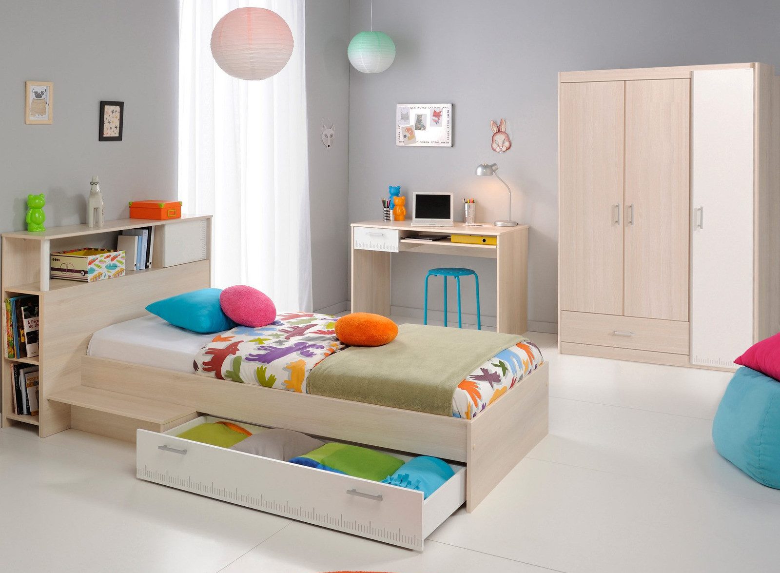 Parisot Jugendzimmer-Set Charly, (Kinderzimmer Komplett-Set, 5-teilig), günstig online kaufen