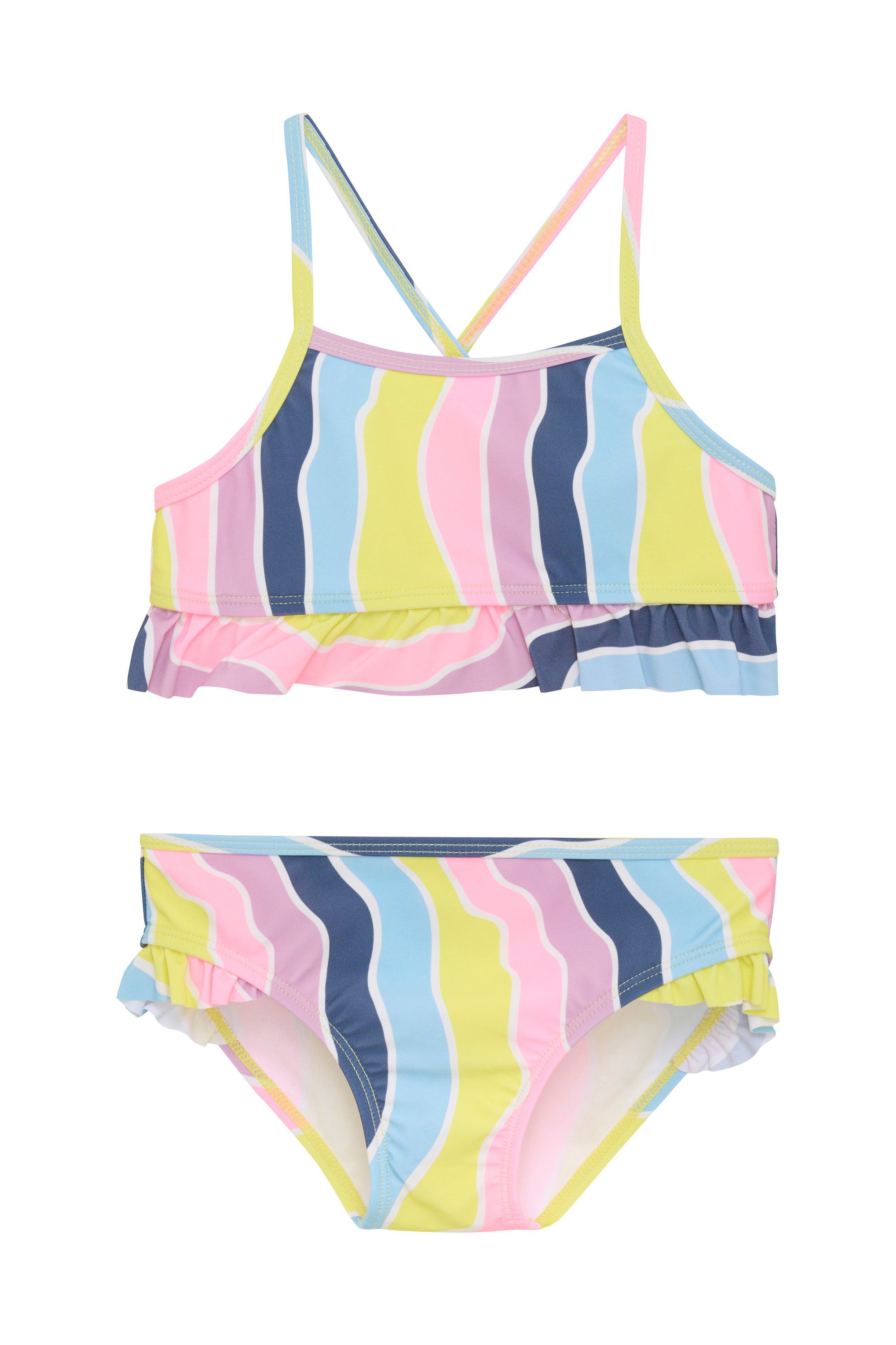 COLOR KIDS Bustier-Bikini COBikini W. Frills, AOP