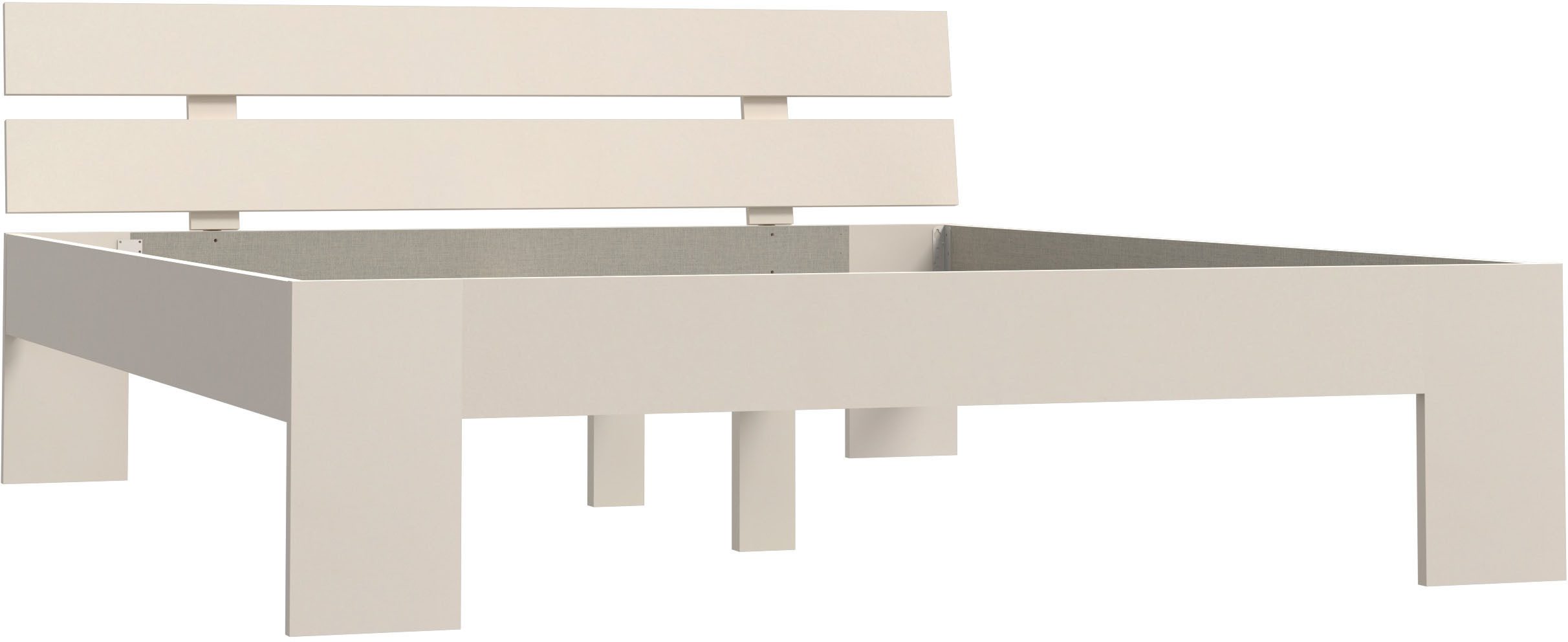 FORTE Bettgestell Ingalil, B/H/T 165,1/78/209,4 cm