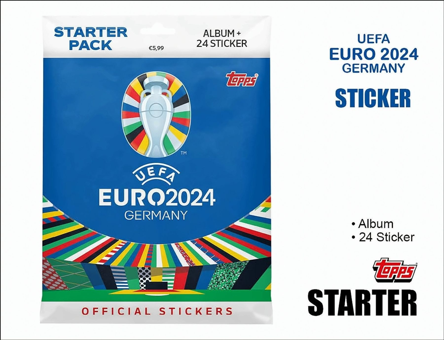 Topps Sammelkarte UEFA EURO 2024 Sticker Starter Deutsch