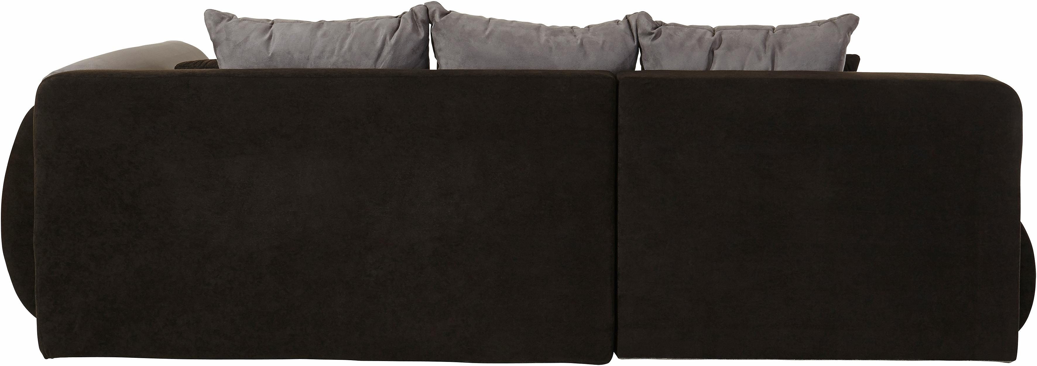 Home affaire Ecksofa Imolla modern, Breite 270cm, bequem, aktuelle Steppung im Sitz, L-Form, inkl. Bettfunktion und Bettkasten