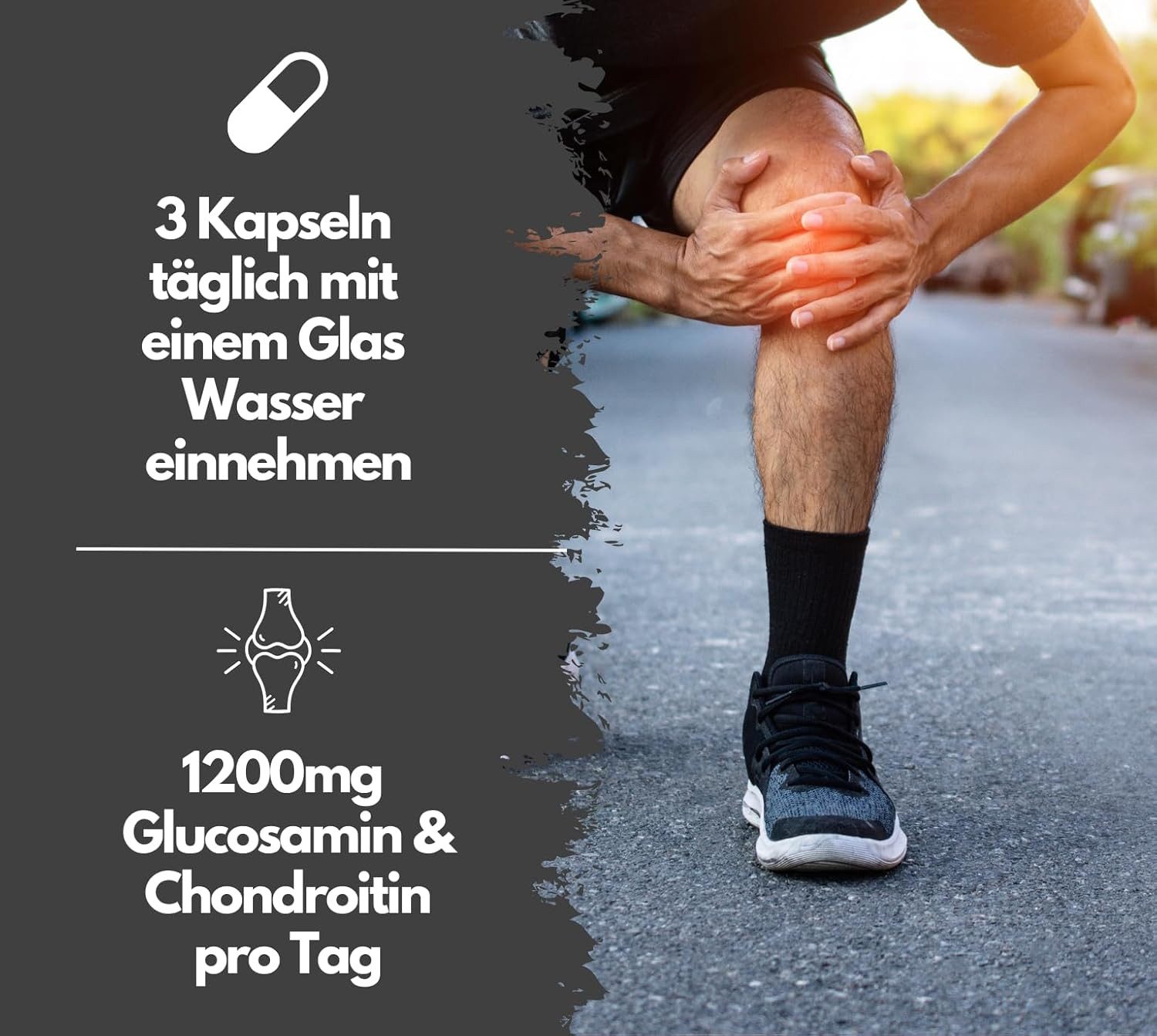 Glucosamin Chondroitin, 180 Kapseln Komplex Kapseln, 180 er 180 St., 177 g