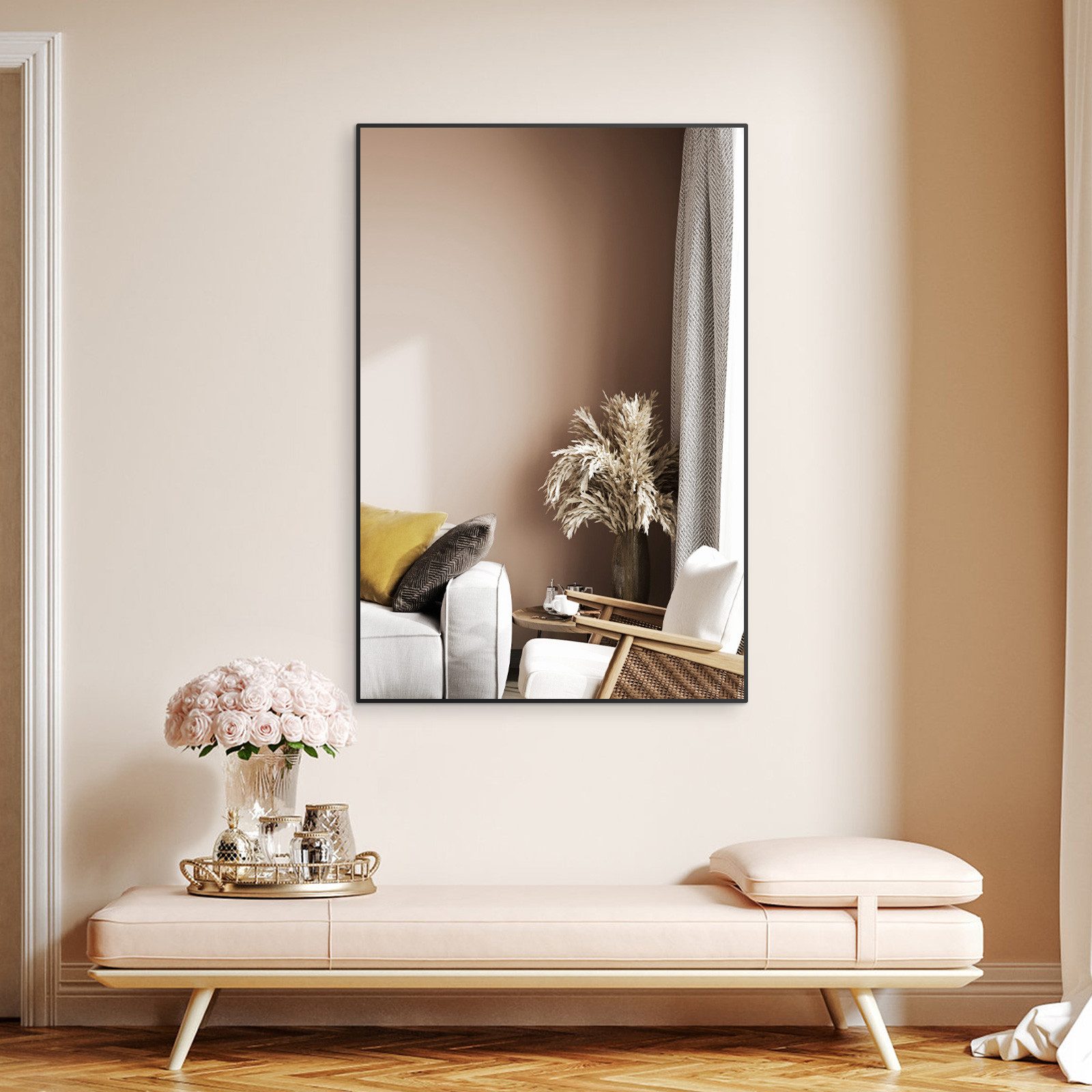 Hopibath Wandspiegel groß 60x100cm Wohnzimmer Schlafzimmer günstig online kaufen