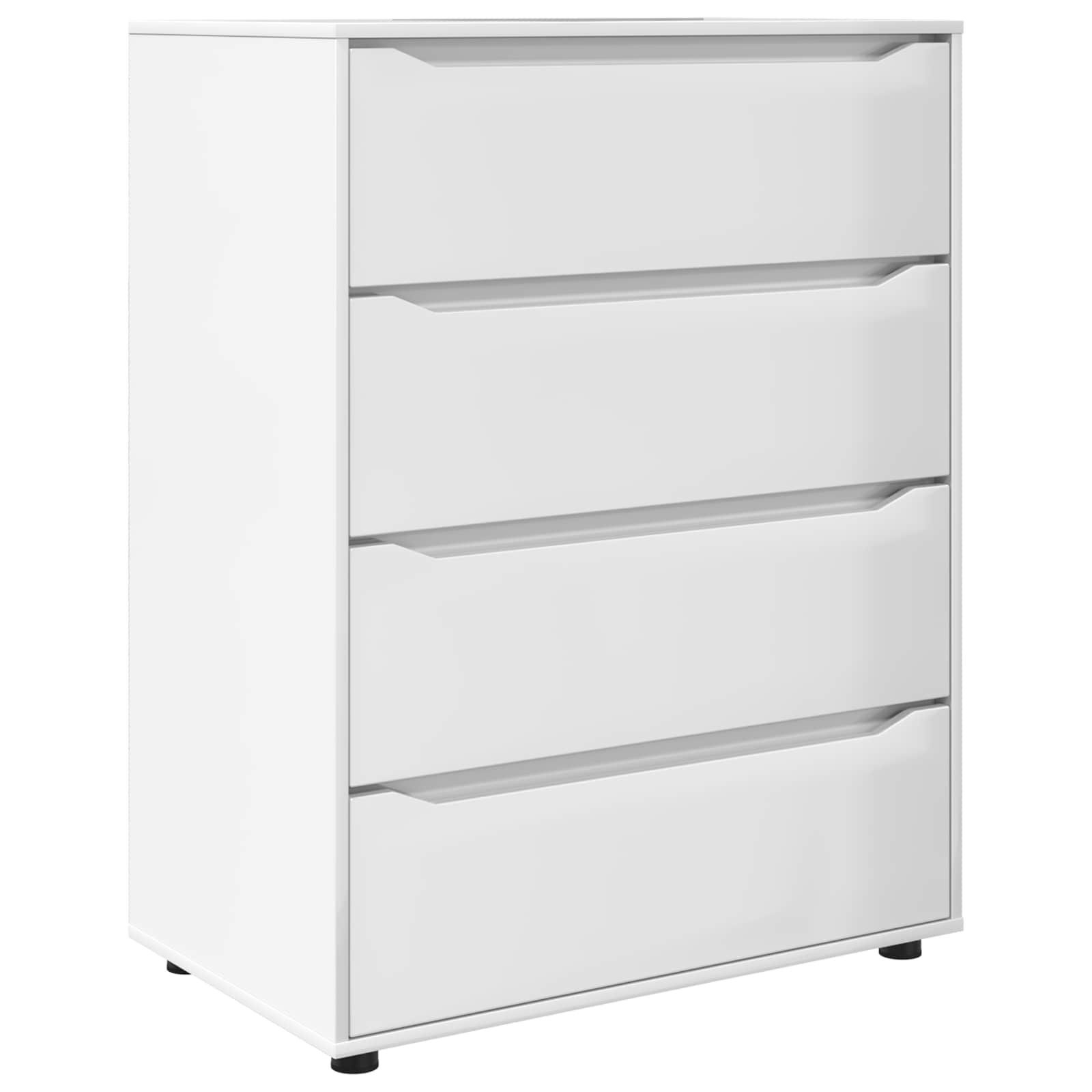 vidaXL Schranksystem Stauraumschränke 80 x 48 x 105 cm Holzwerkstoff Hochglanz Weiß (1-St)
