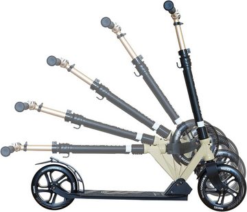 Scoot One Cityroller Höhenverstellbarer Tretroller S1, Kickroller 230mm – Aluminium Roller, (1 tlg), klappbar