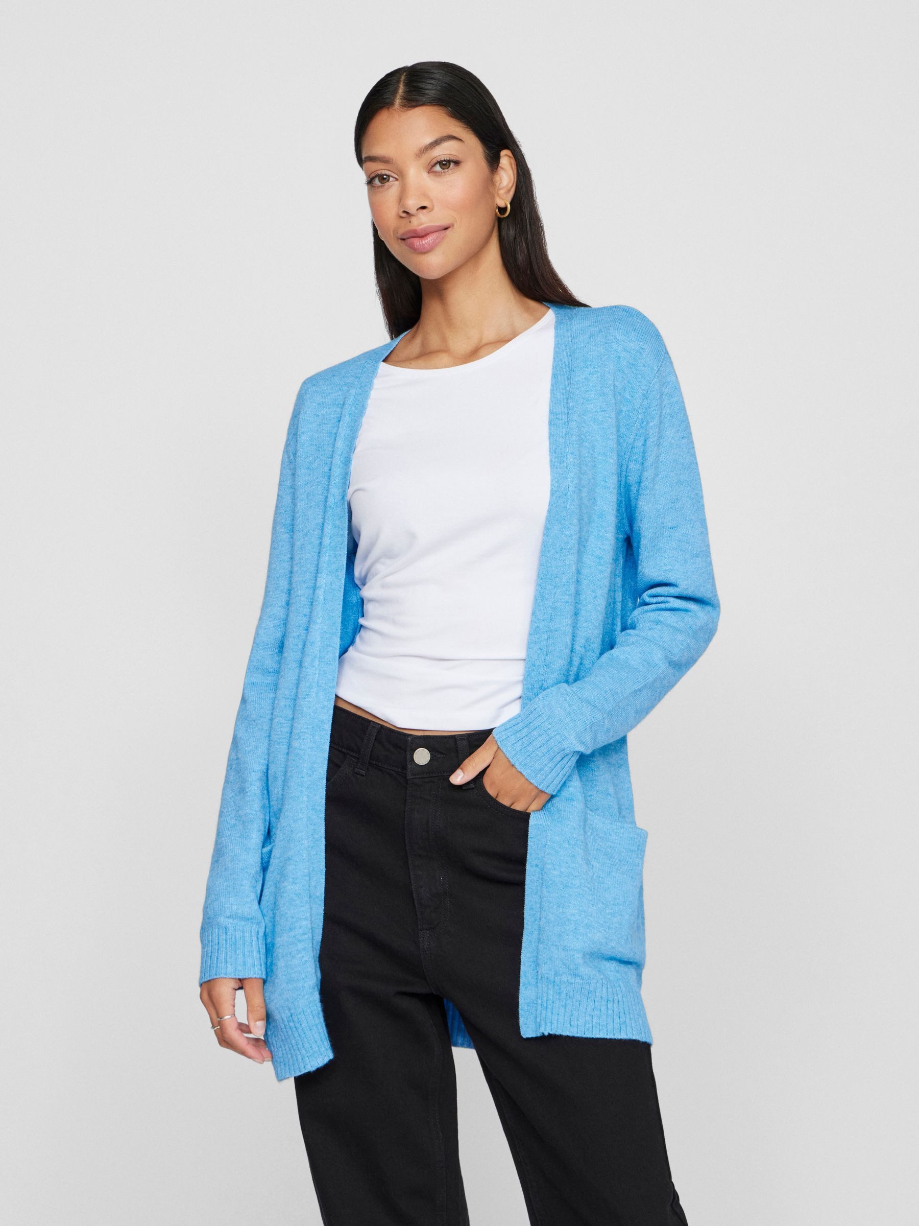 Vila Cardigan Feinstrick Basic Cardigan Stretch günstig online kaufen
