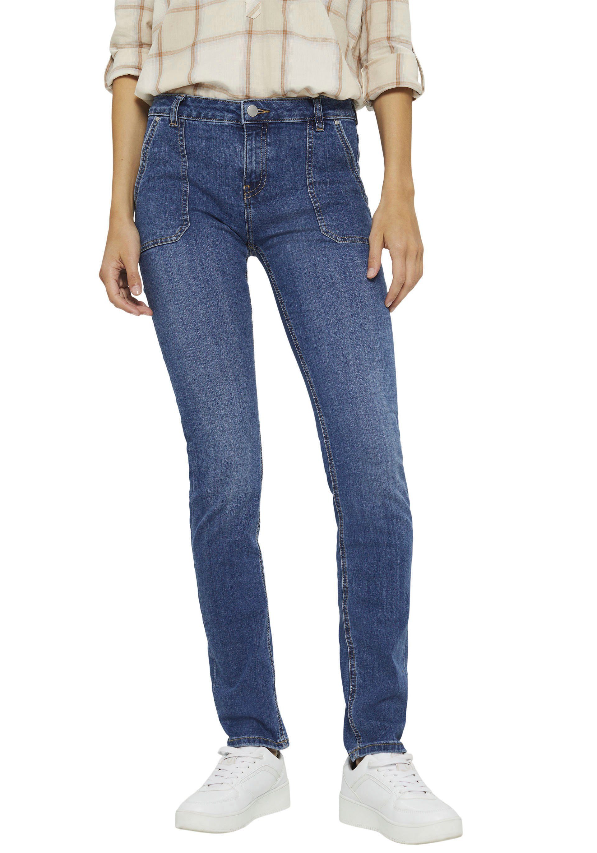 edc by Esprit Low-rise-Jeans mit großen aufgesetzten Eingriifftaschen vorne  online kaufen | OTTO