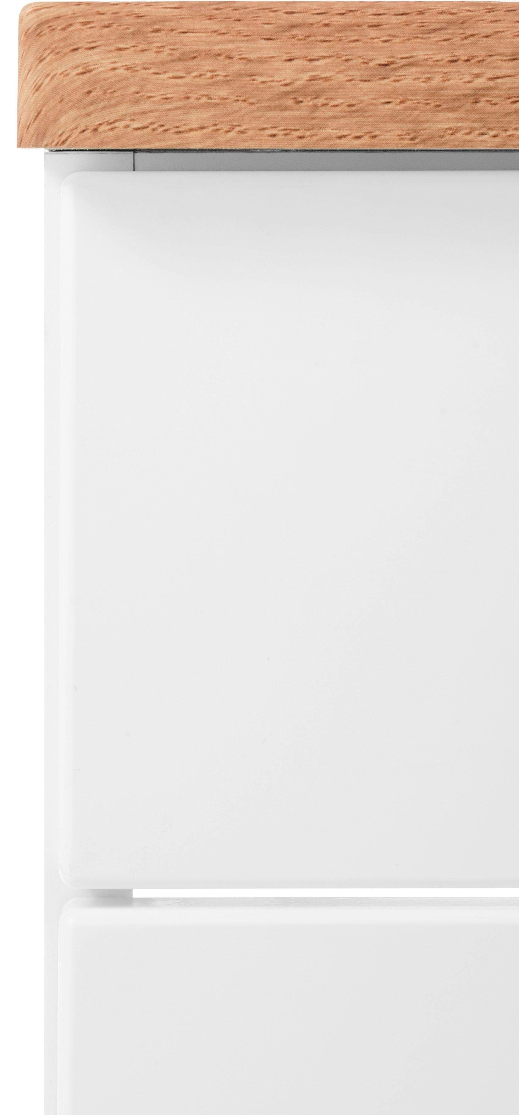 Badmöbel, weiß cm inkl. weiß 60 Waschtisch | MÖBEL Davos Waschbecken, Waschbeckenunterschrank HELD Breite