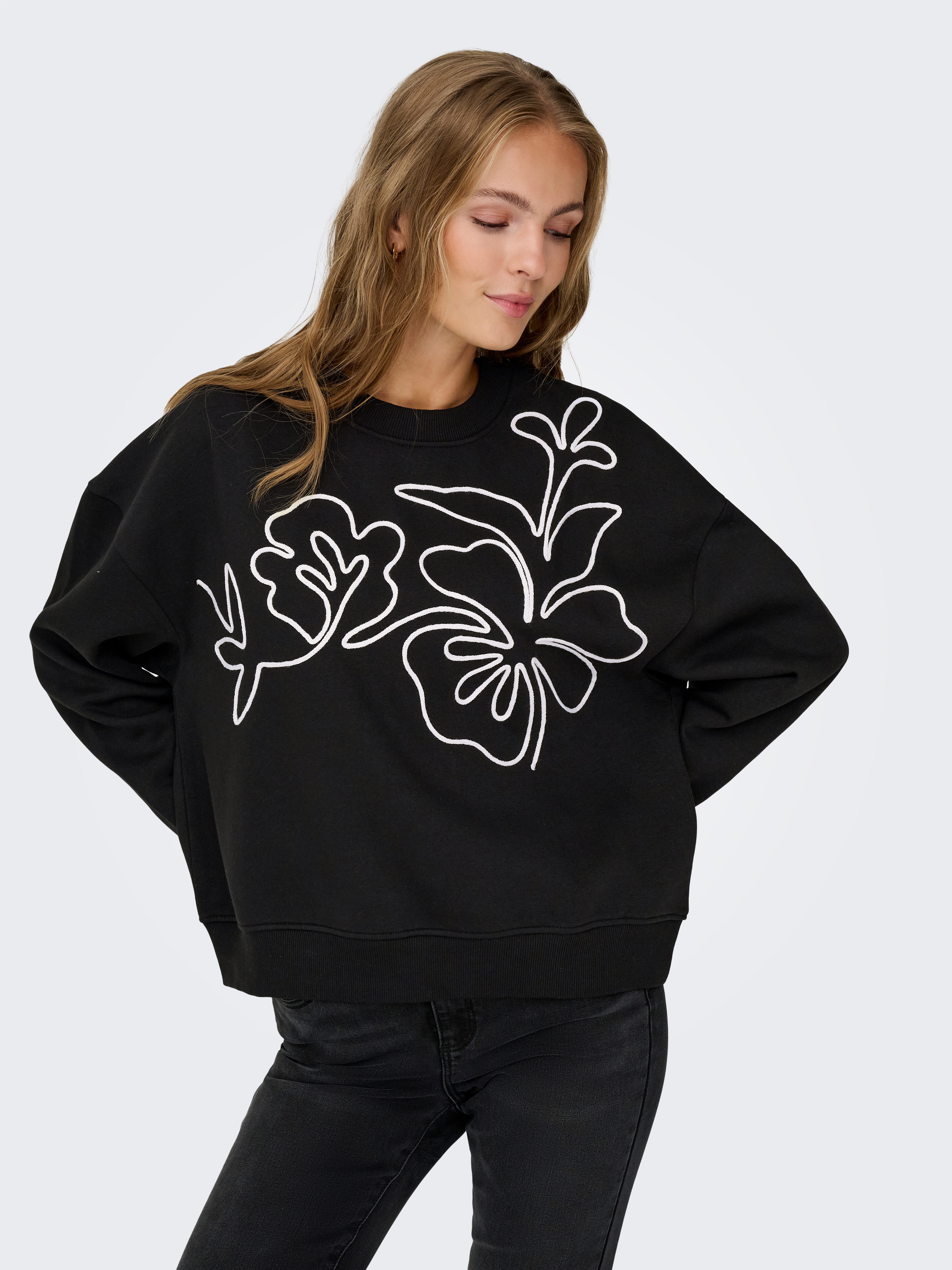 JDY Sweatshirt JDYCANOA L/S EMB SWEAT JRS NOOS günstig online kaufen