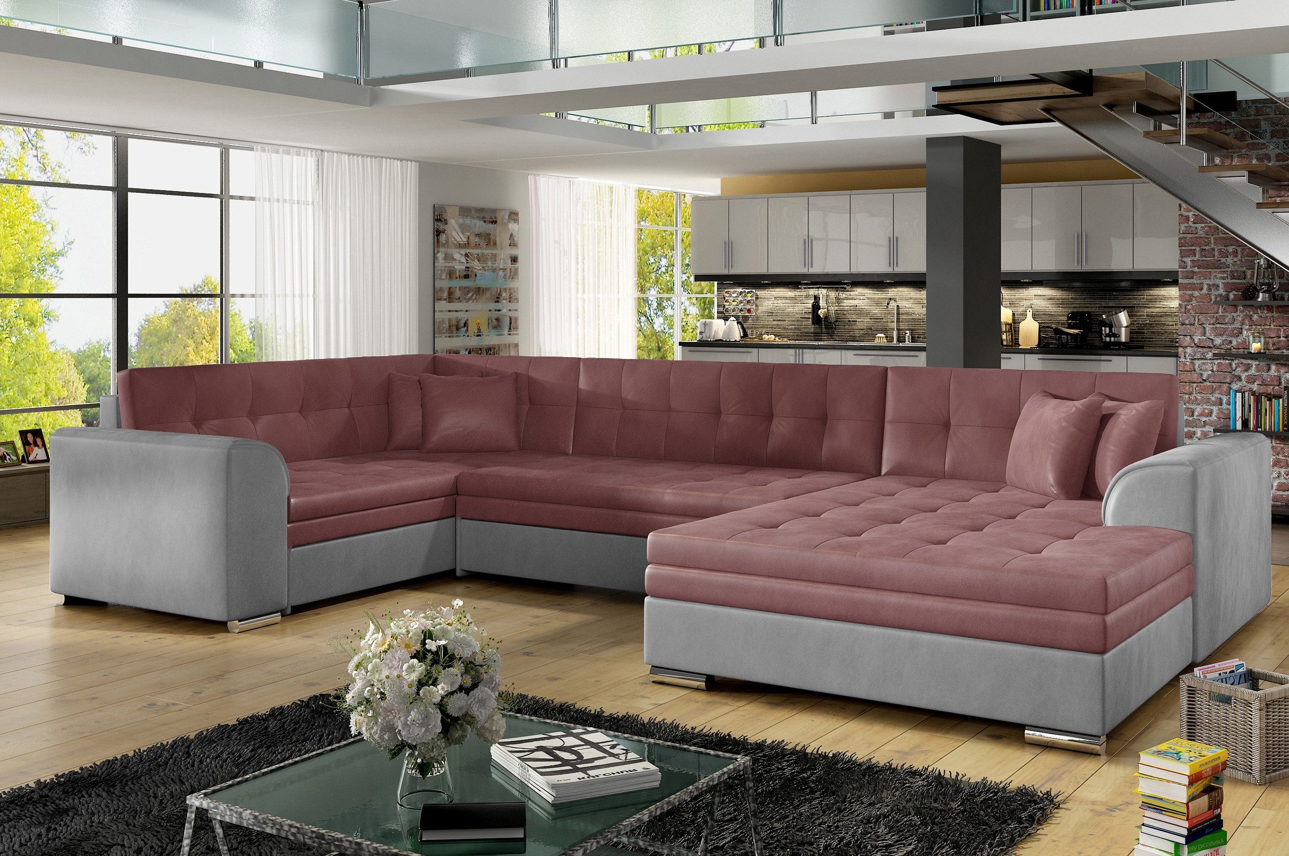 Dunkle staubige Rose | Korpus: Silbergrau