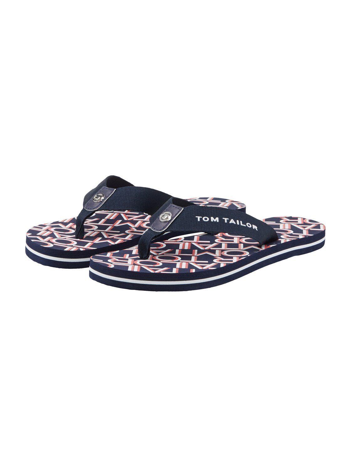 TOM TAILOR Zehentrenner mit Logo Print  Slipper (1-tlg) Zehentrenner mit Logo Print 