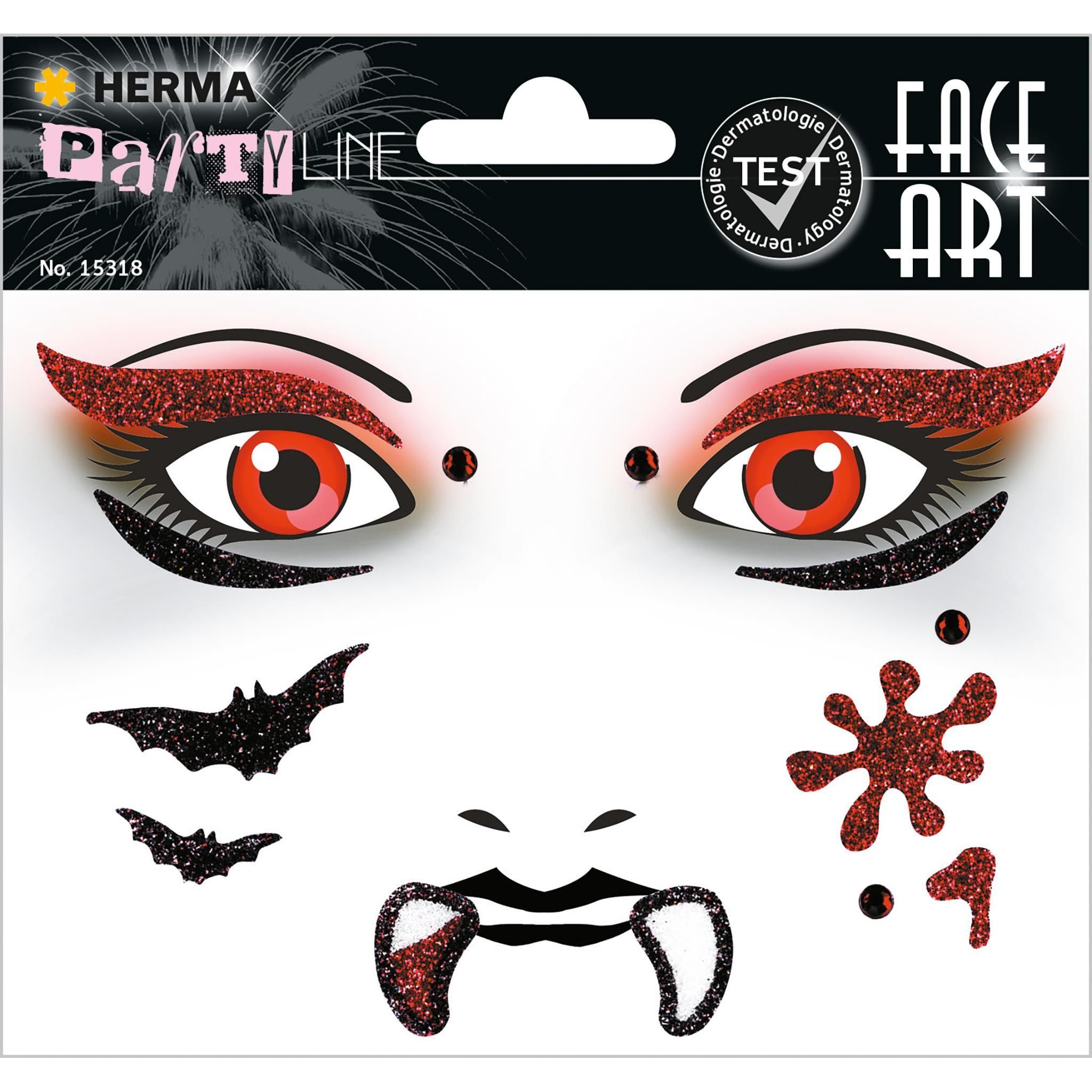 Sticker Herma Sticker FACE ART Vampir 1 Bl