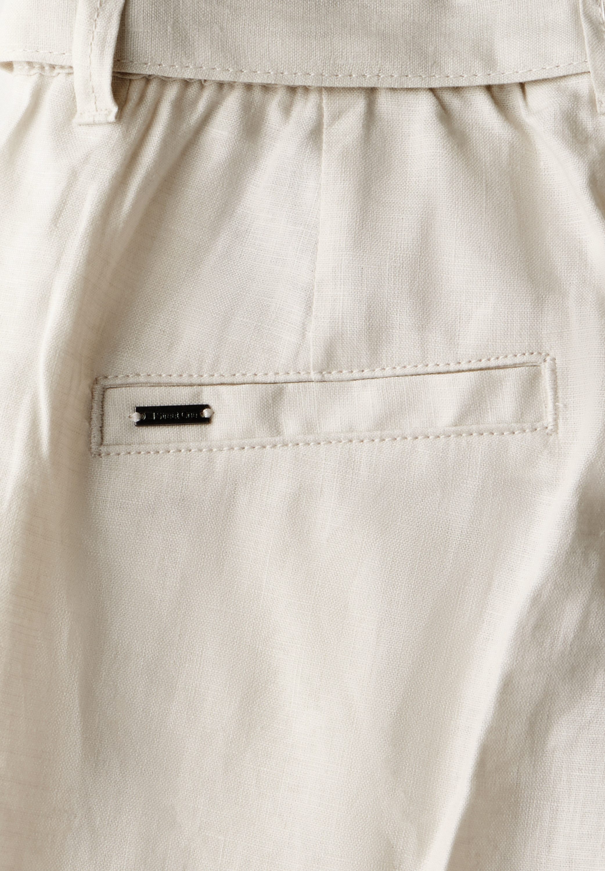 STREET ONE 5-Pocket-Jeans Leinen-Chino mit Gürtel günstig online kaufen