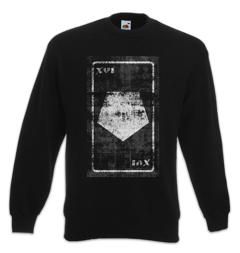 Sweatshirt Tarot The Tower of Babylon Sweatshirt Karte Karten Card Voddoo Der