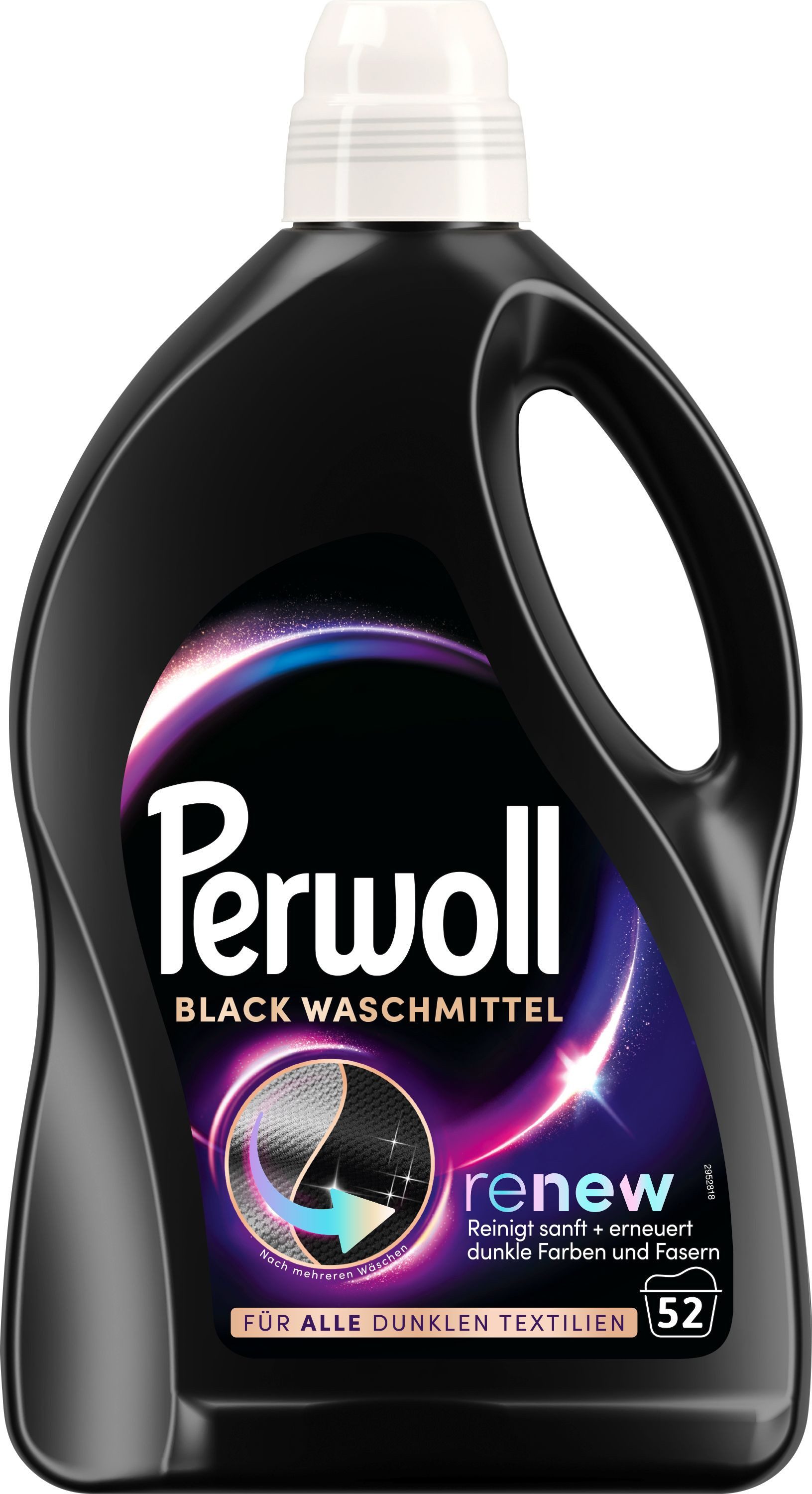 Perwoll PERWOLL Flüssigwaschmittel 52WL Black Universal 2,6L Colorwaschmittel (1-St. Flüssigwaschmittel für dunkle Wäsche - mit Dreifach-Renew-Technologie)