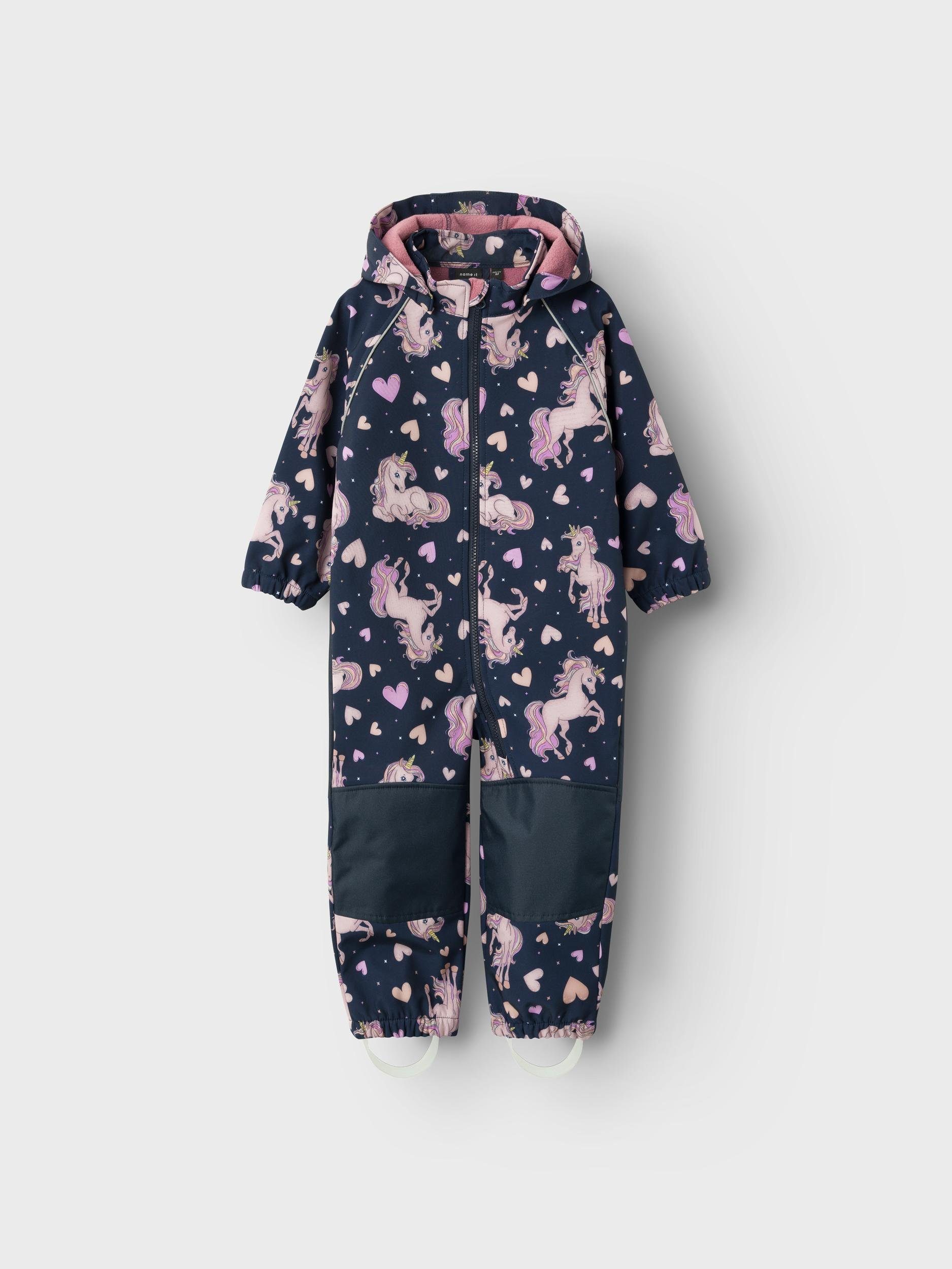 Name It Softshelloverall NMFALFA08 SUIT FLOWER AUTUMN FO