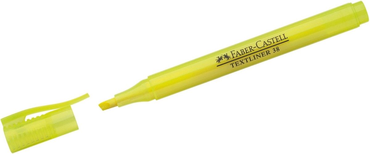 Faber-Castell Marker Textmarker Textliner 38 gelb