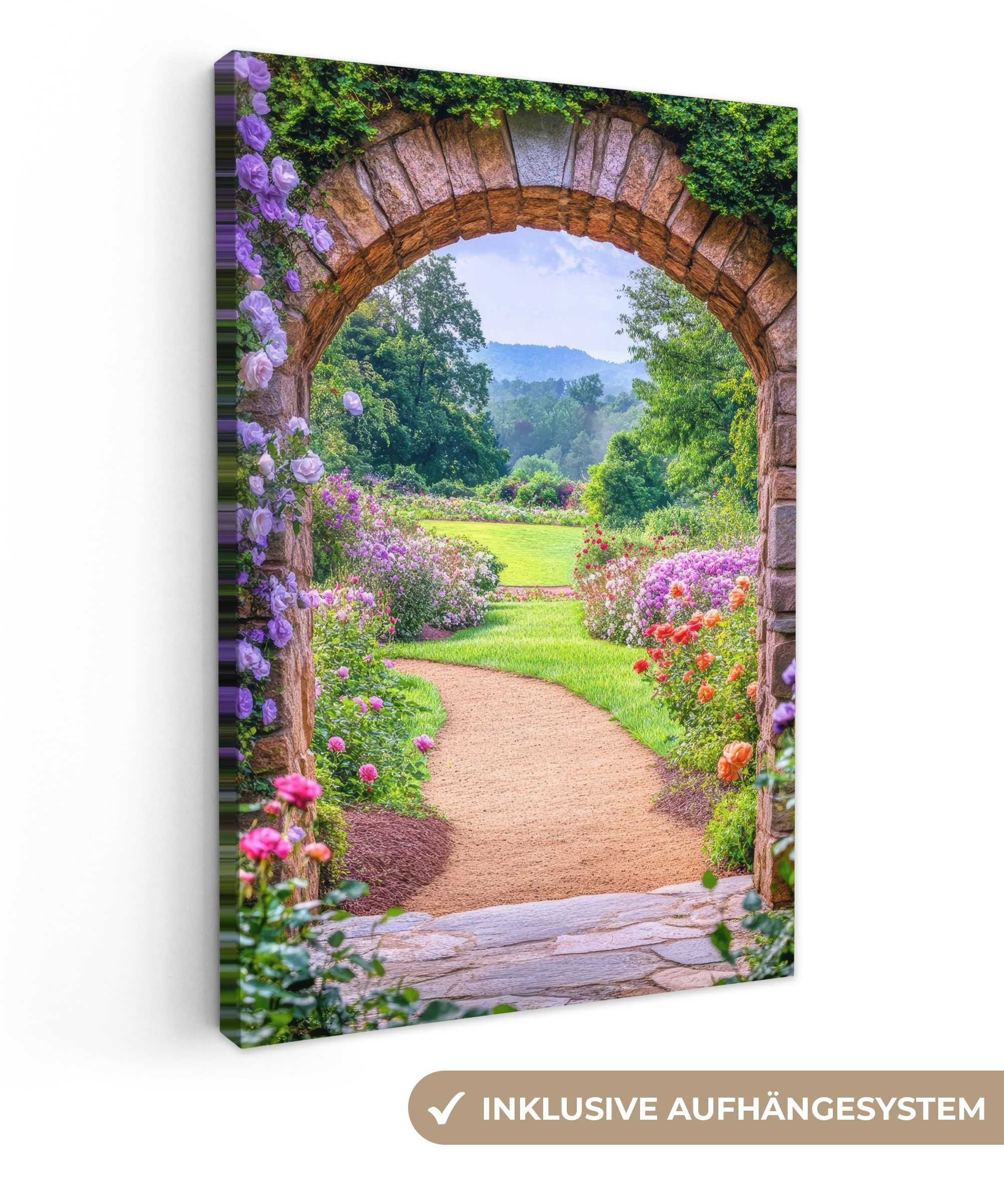 OneMillionCanvasses® Leinwandbild Fensterblick - Fensteres - günstig online kaufen