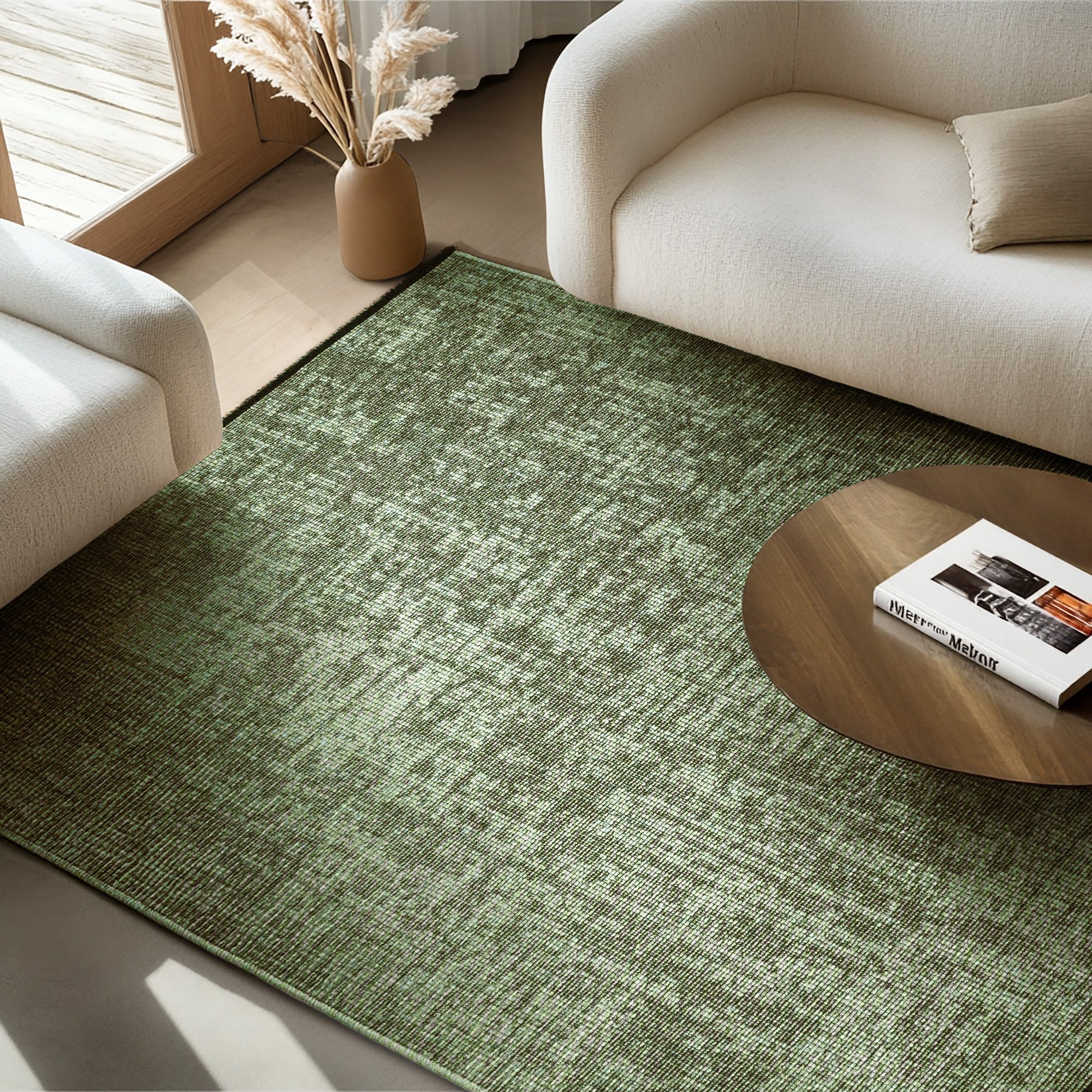 SIMPEX24 Teppich Boho Design, Rechteckig, Höhe: 7 mm, Baumwolle, Waschbarer günstig online kaufen