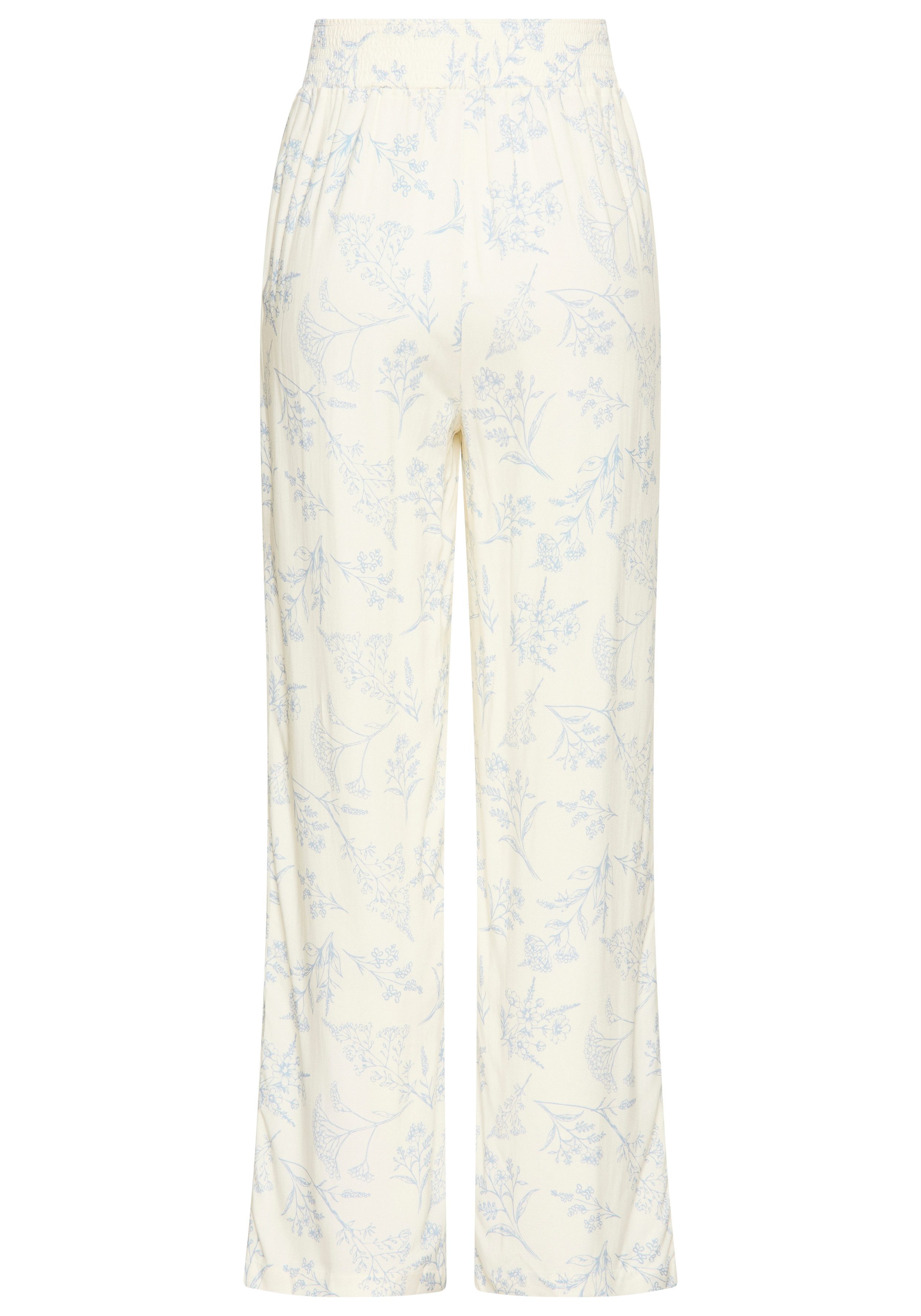 LASCANA Pyjamahose (1-tlg) mit elastischem Bund in gesmokter Optik – Bild 4 von 5