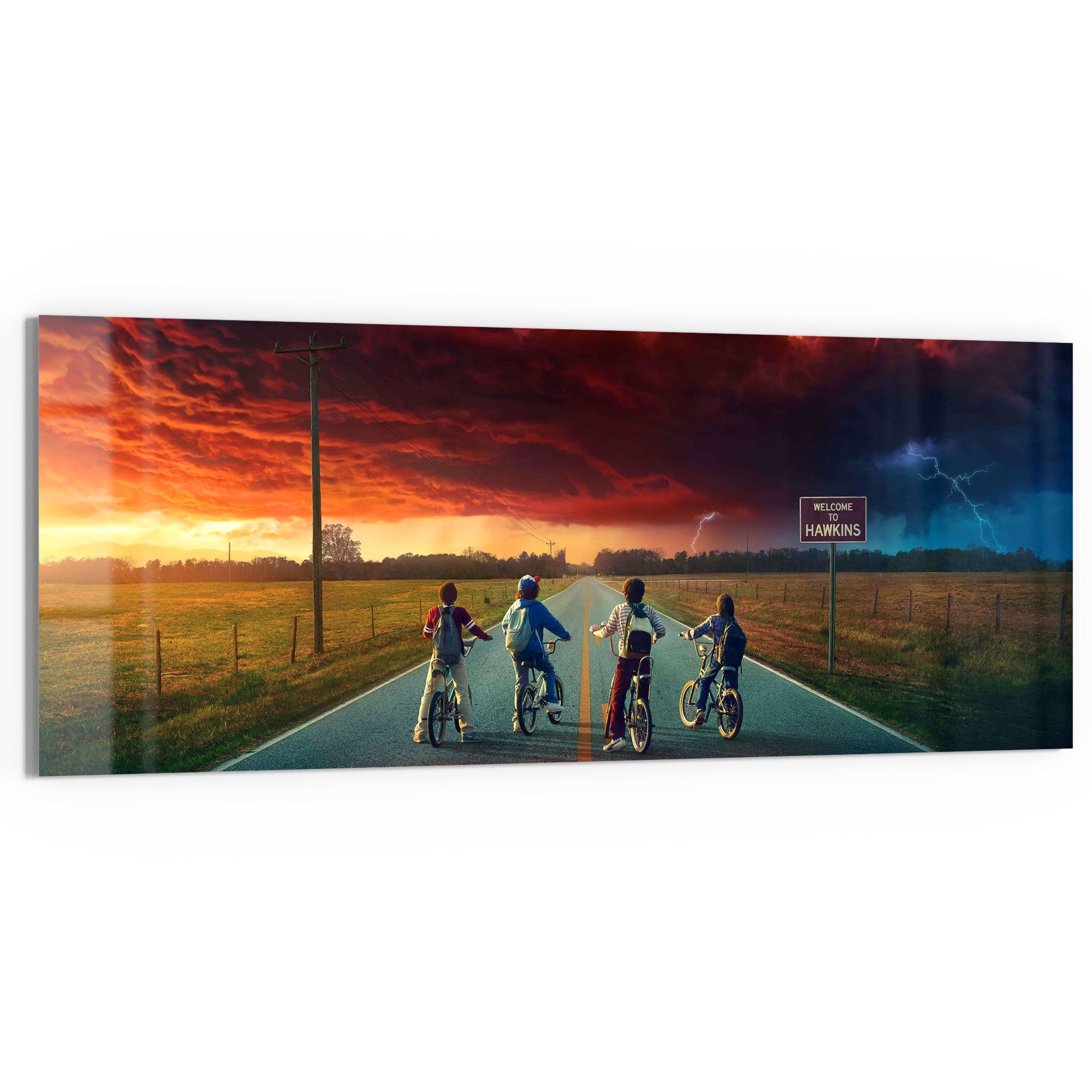 DEQORI Glasbild 'Stranger Things Mystisch', 'Stranger günstig online kaufen