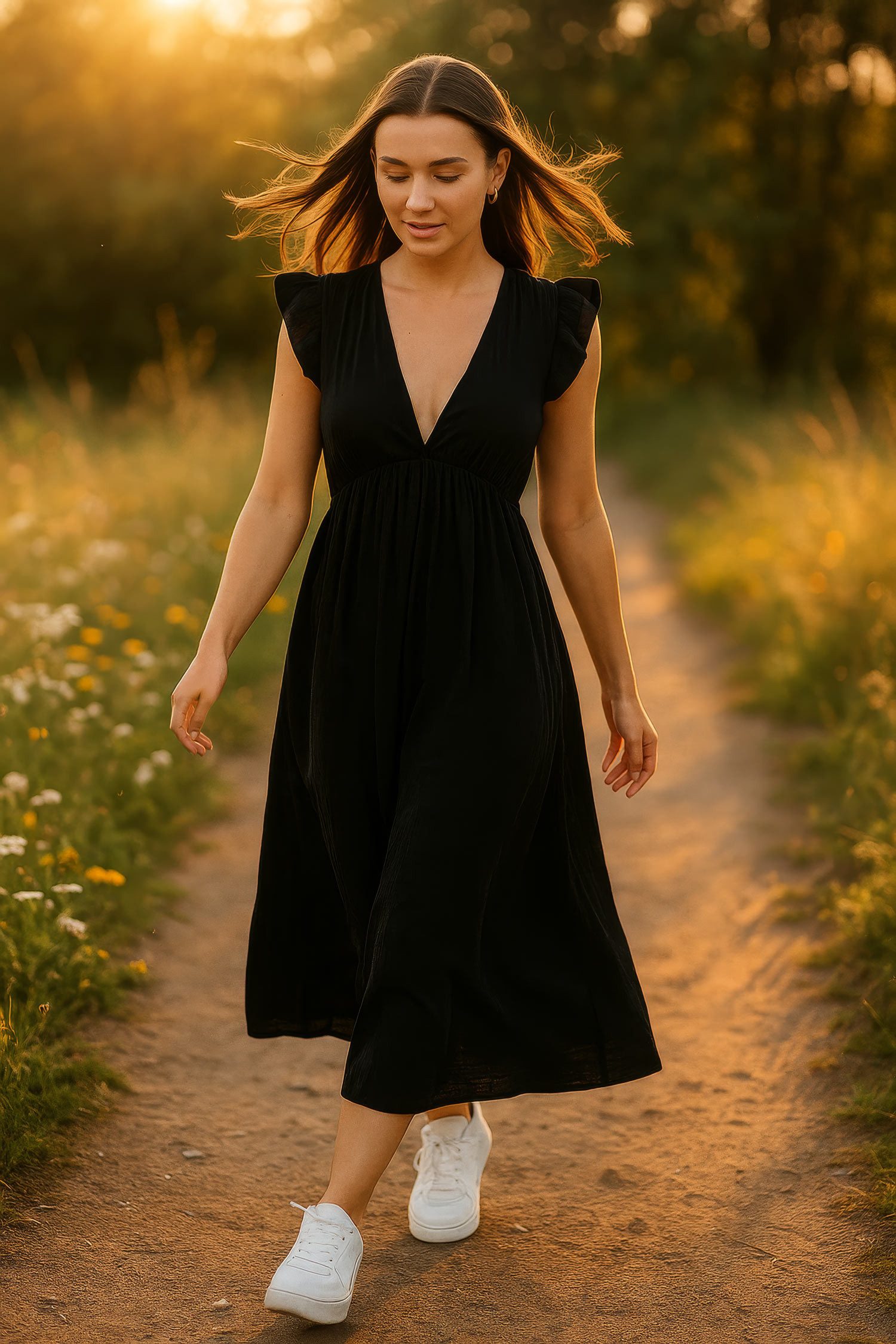 Reichstadt Sommerkleid Musselin Sommerkleid 25RSW076 günstig online kaufen