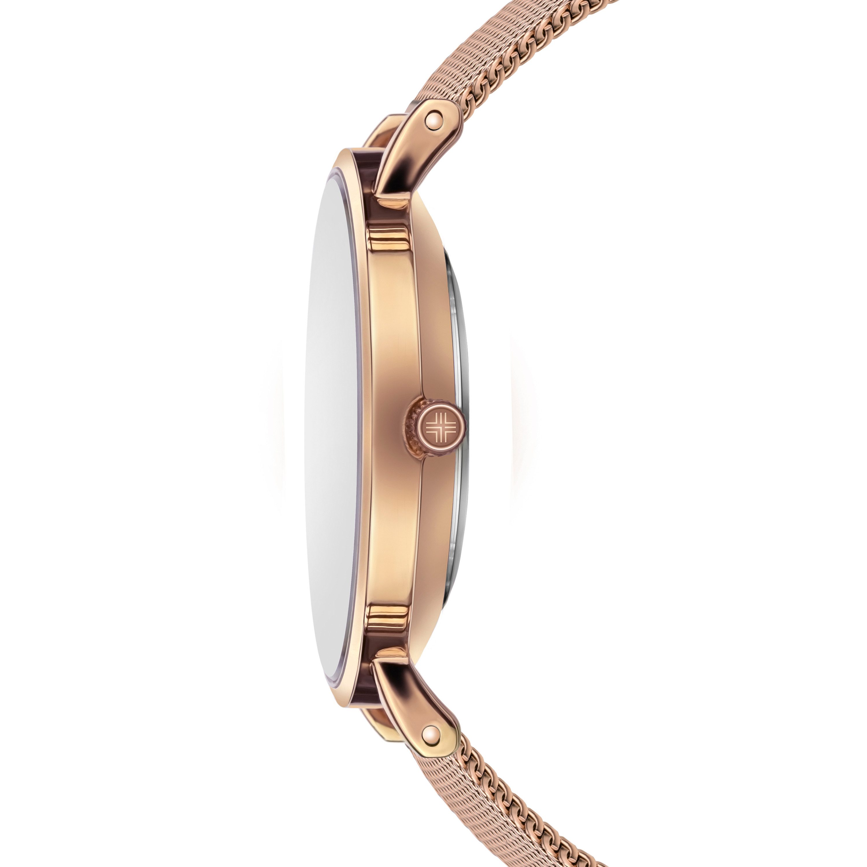 PHILIPP BLANC Quarzuhr PB6-B028R Lausanne, roségoldfarbenes Netz