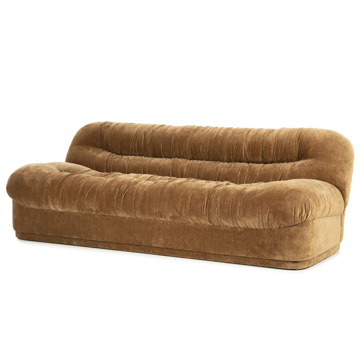 Maison ESTO Loungesofa 3-Sitzer Sofa RETRO gepolstert Samt in 3 verschiedene Цвета(ов)
