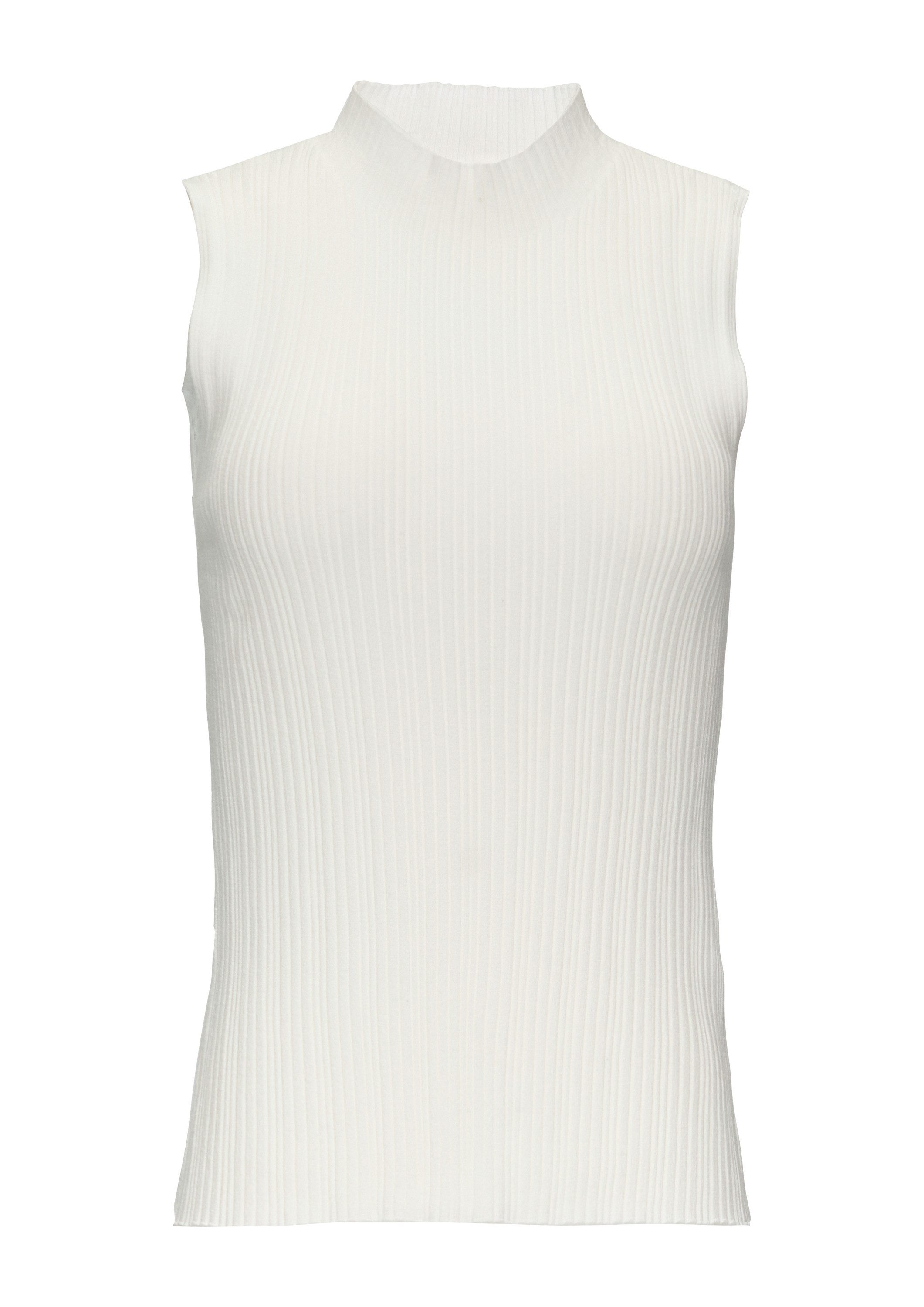 s.Oliver Muscleshirt Strickpullunder Geripptes Stricktop aus Viskosestretch günstig online kaufen