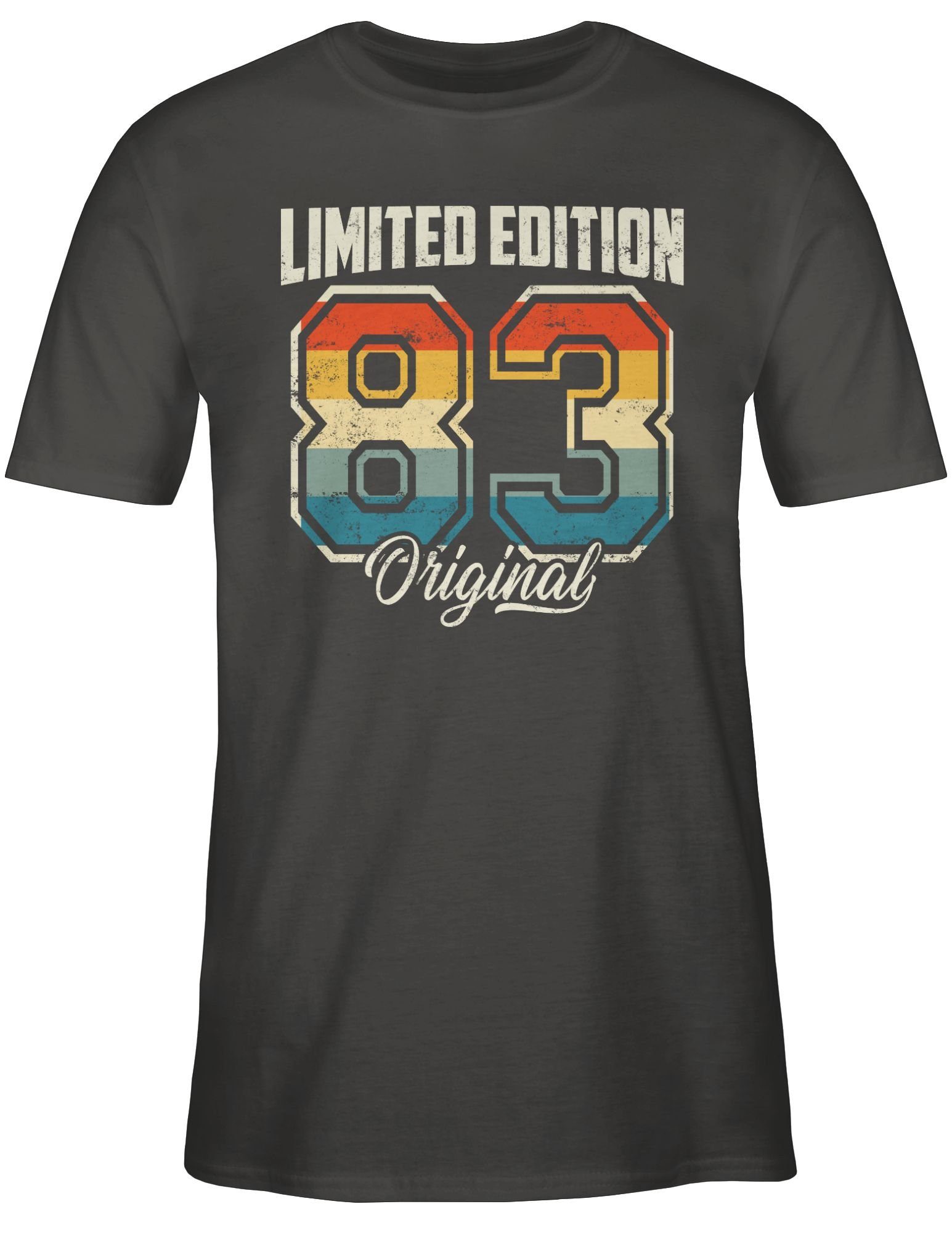 Vierzigster Dunkelgrau Shirtracer Edition Original T-Shirt Limited 1983 Geburtstag 40. 01