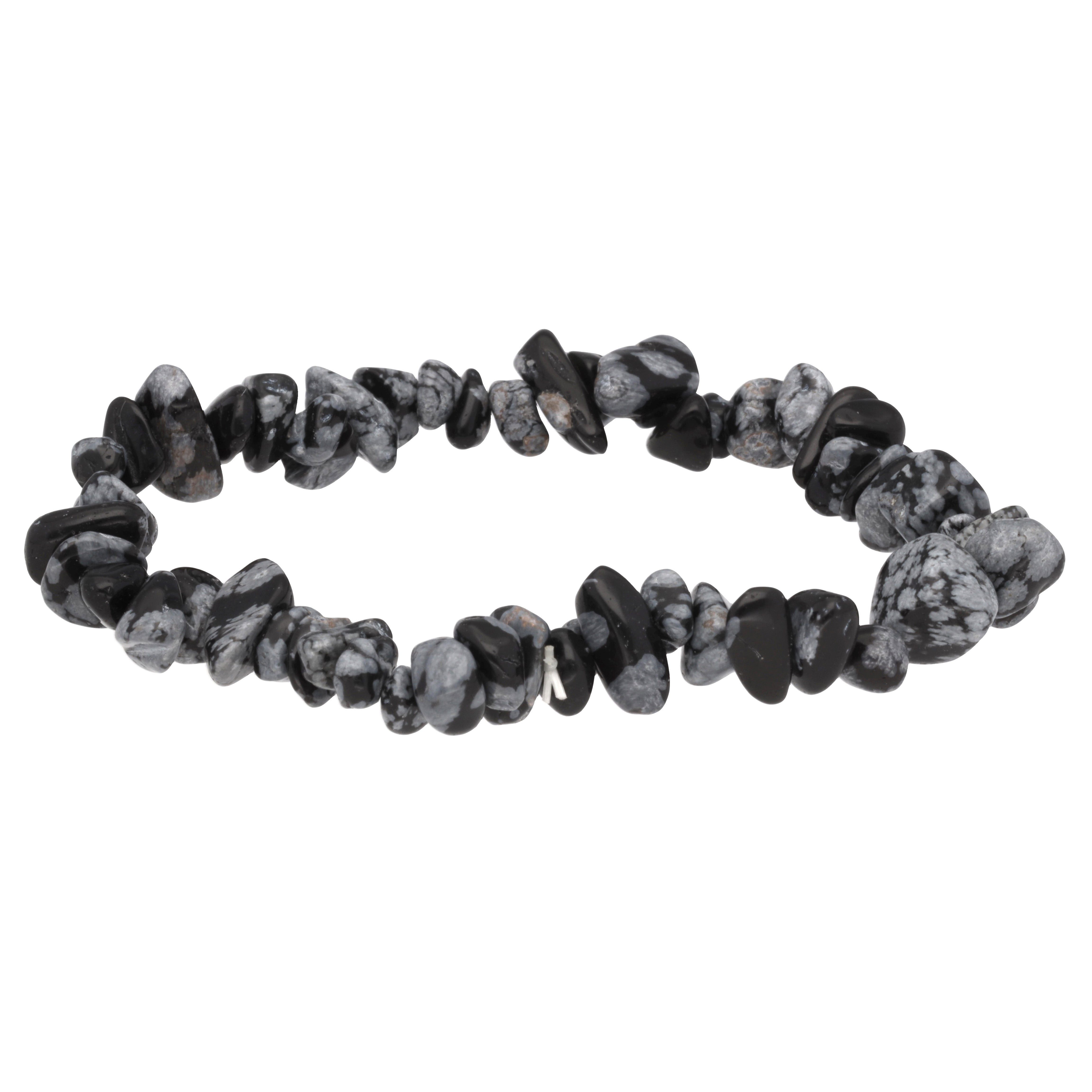 Armband Schneeflockenobsidian Splitterarmband