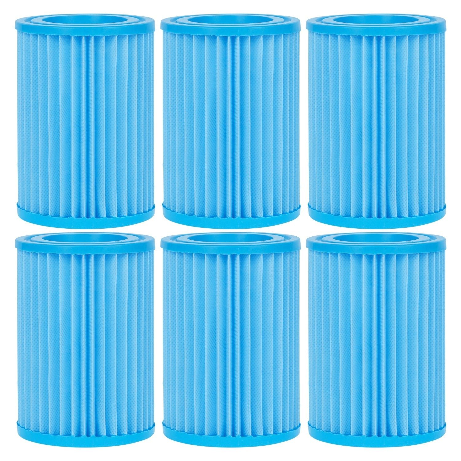 VirtuFit Pool-Filterkartusche VirtuFit - Antibakterielle Cartridge für Filterpumpe Typ II - 6 Stück