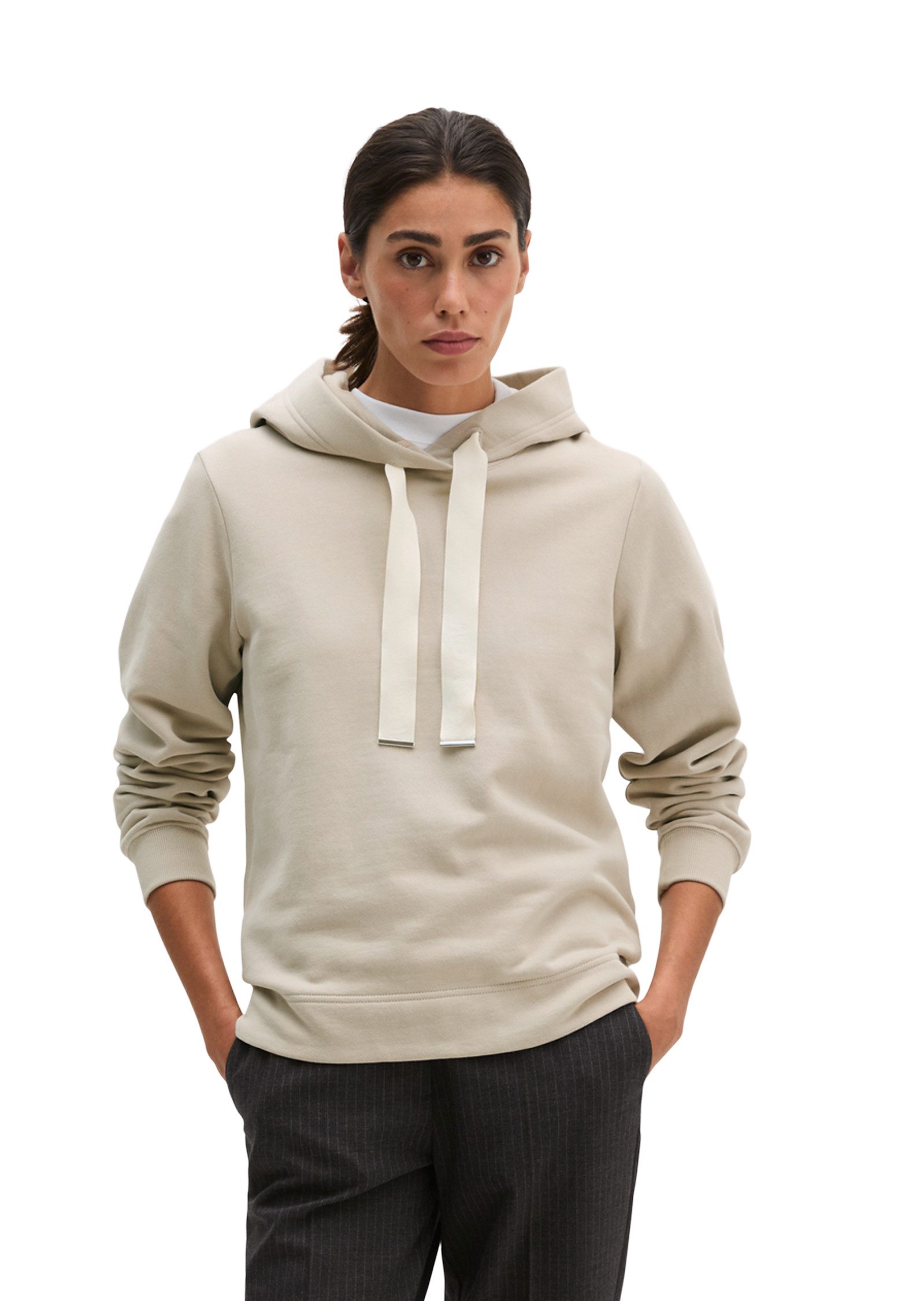 Marc O'Polo Hoodie relaxed mit gepeachter Oberfläche