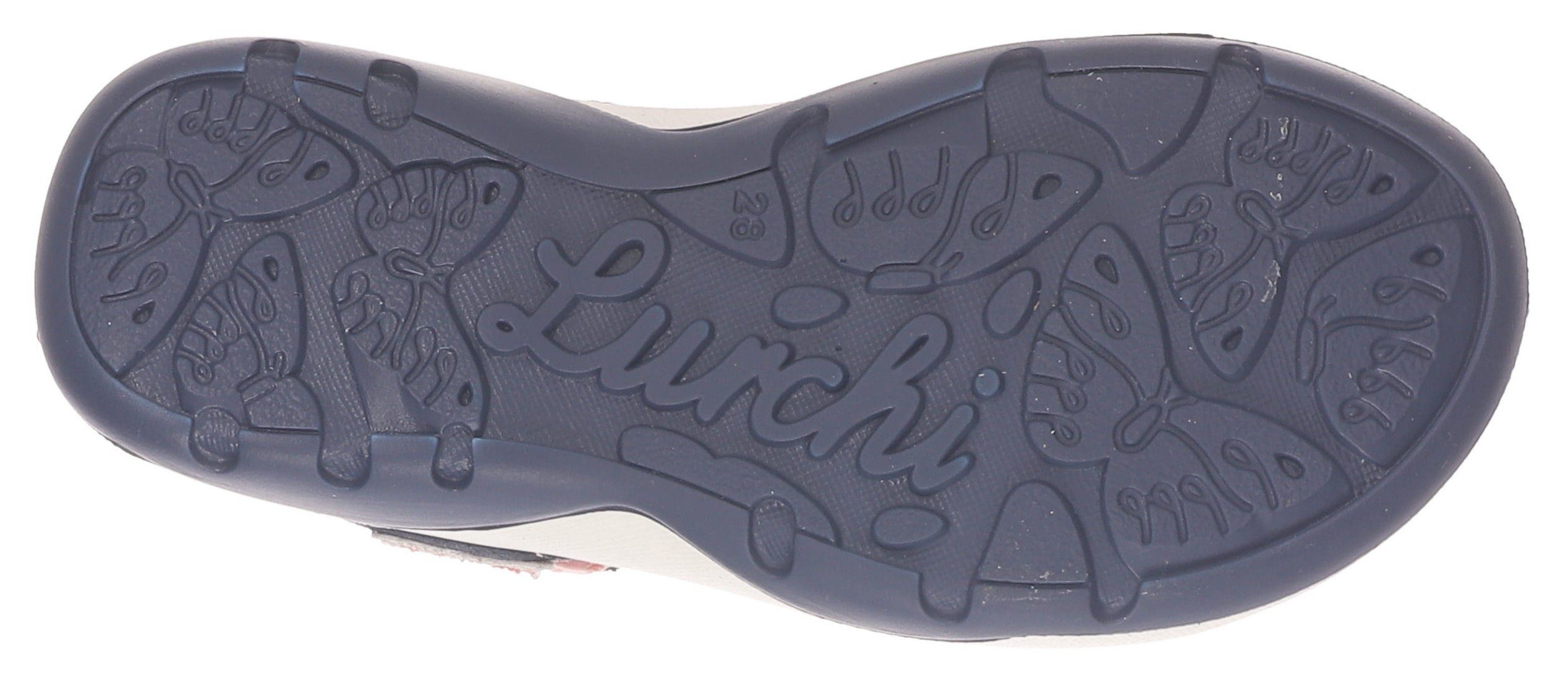 Lurchi FIA WMS: Mittel mit navy-rosa-Stern Klettverschlüssen Sandale