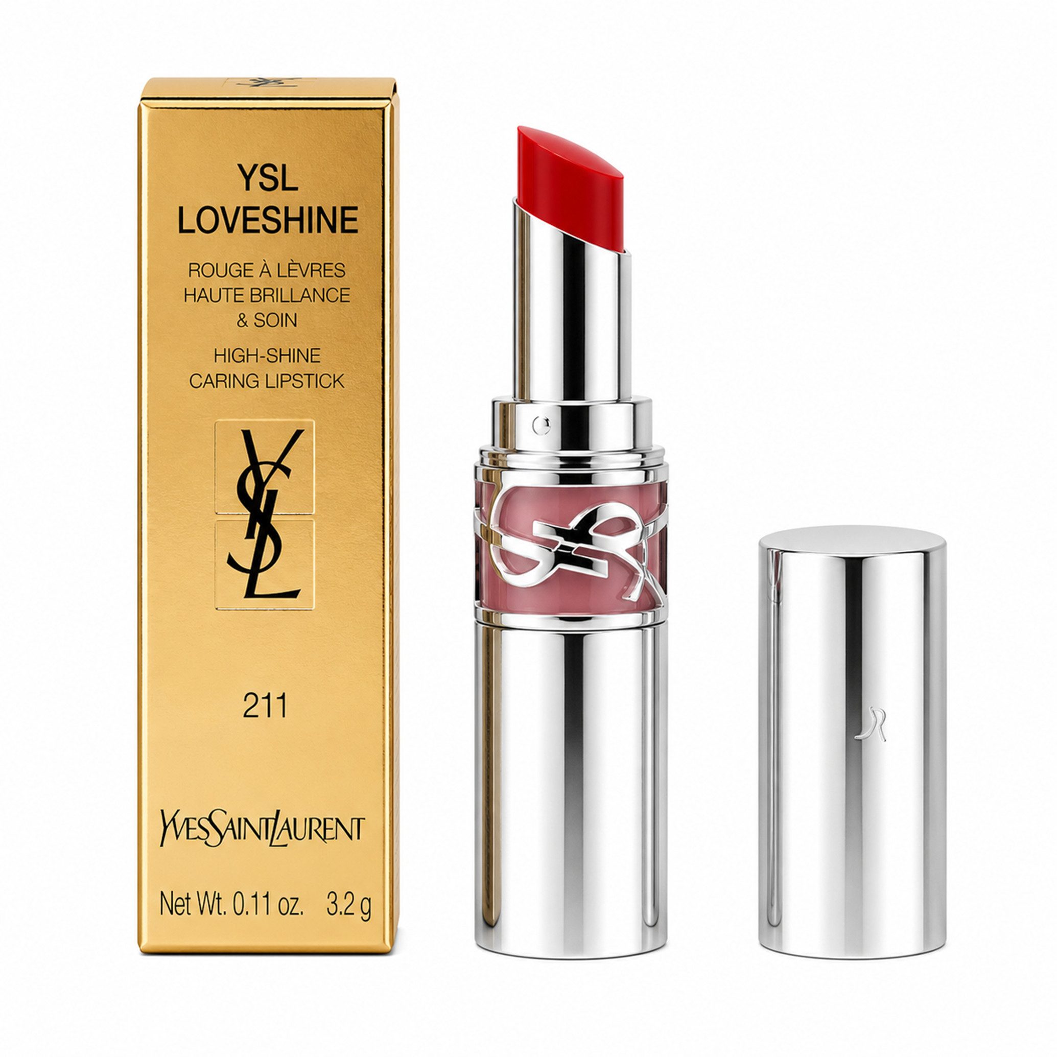 YVES SAINT LAURENT Lippenstift Yves Saint Laurent YSL Loveshine 211 Ardent Carmine Lipstick 3,2 g