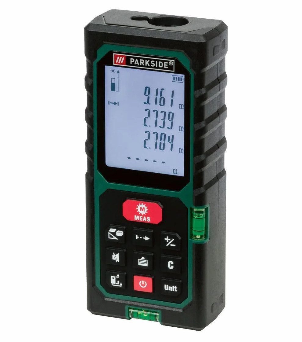 Parkside Lasermessgerät PARKSIDE Laserentfernungsmesser, mit Speicherfunktion