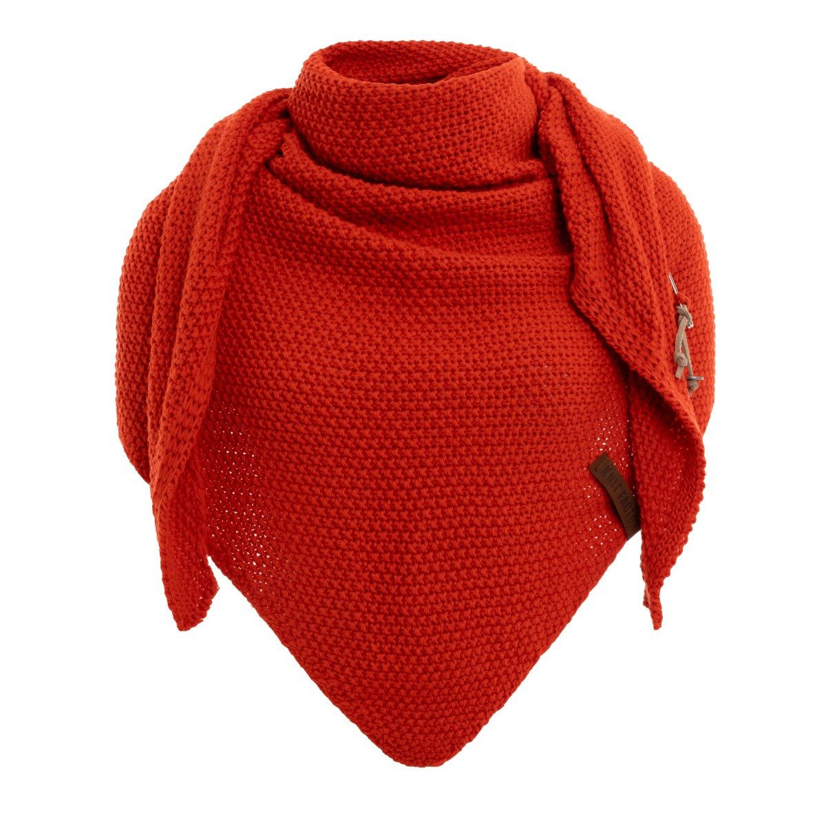 Strickschal Coco Dreiecksschal Grenadine Red 190x85 cm
