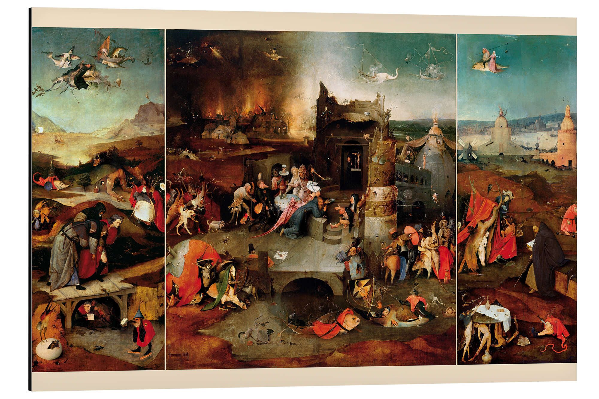 Alu-Dibond-Druck Hieronymus Bosch