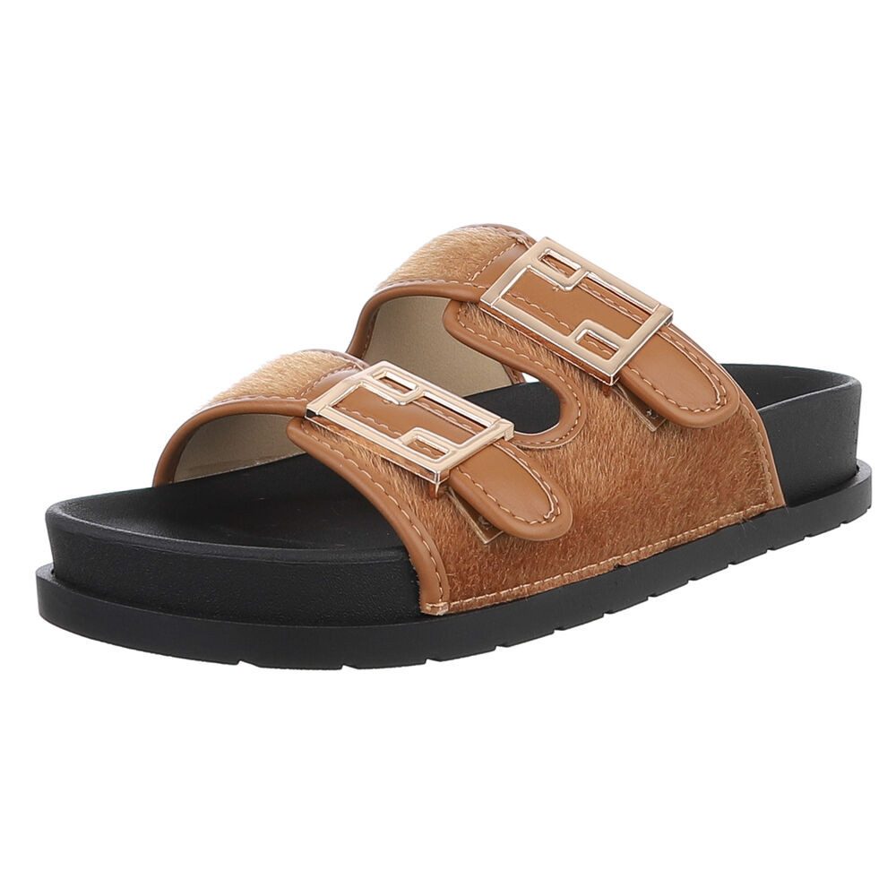 Ital-Design Bequeme Damen-Sandalen mit Schnallen in günstig online kaufen